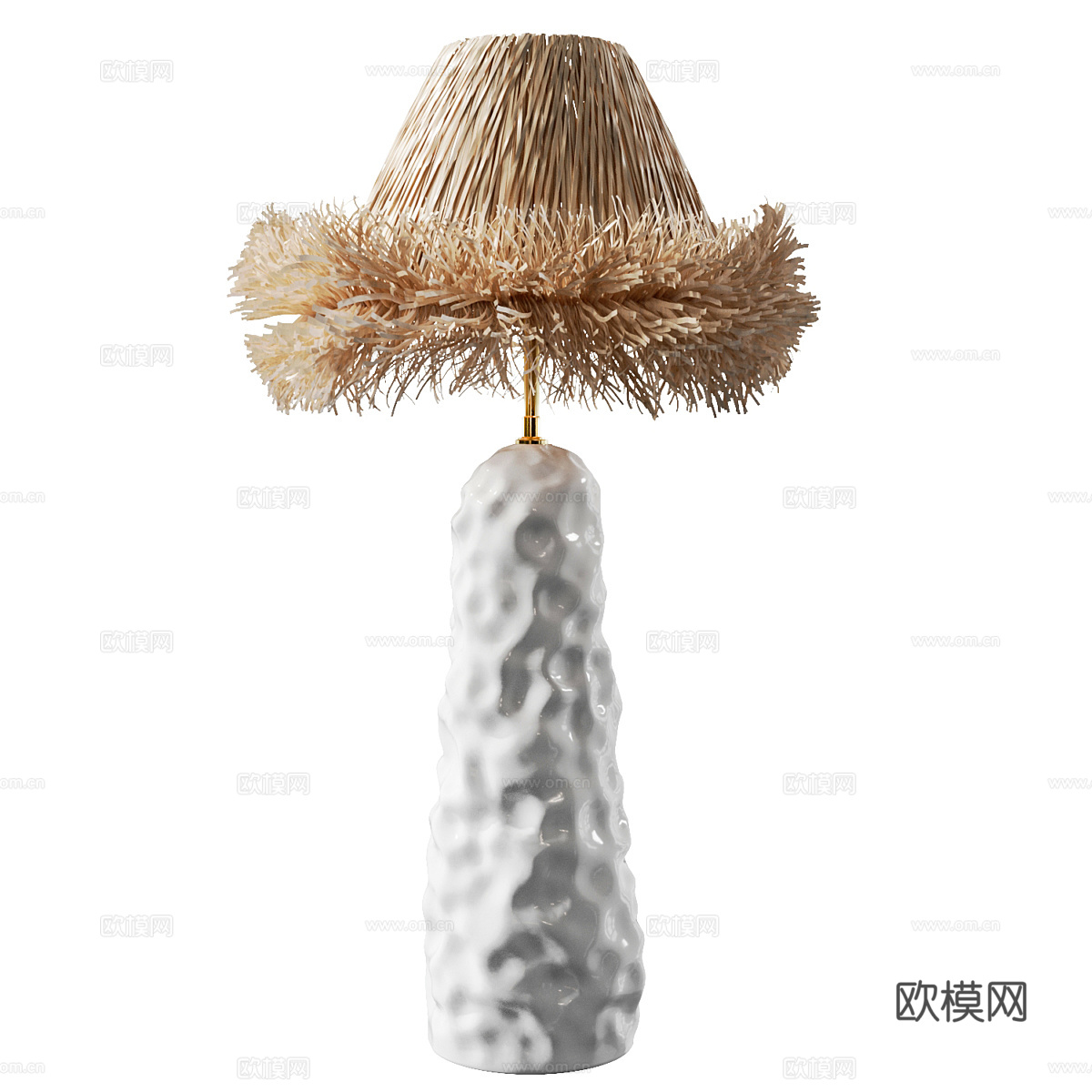 新中式侘寂台灯3d模型