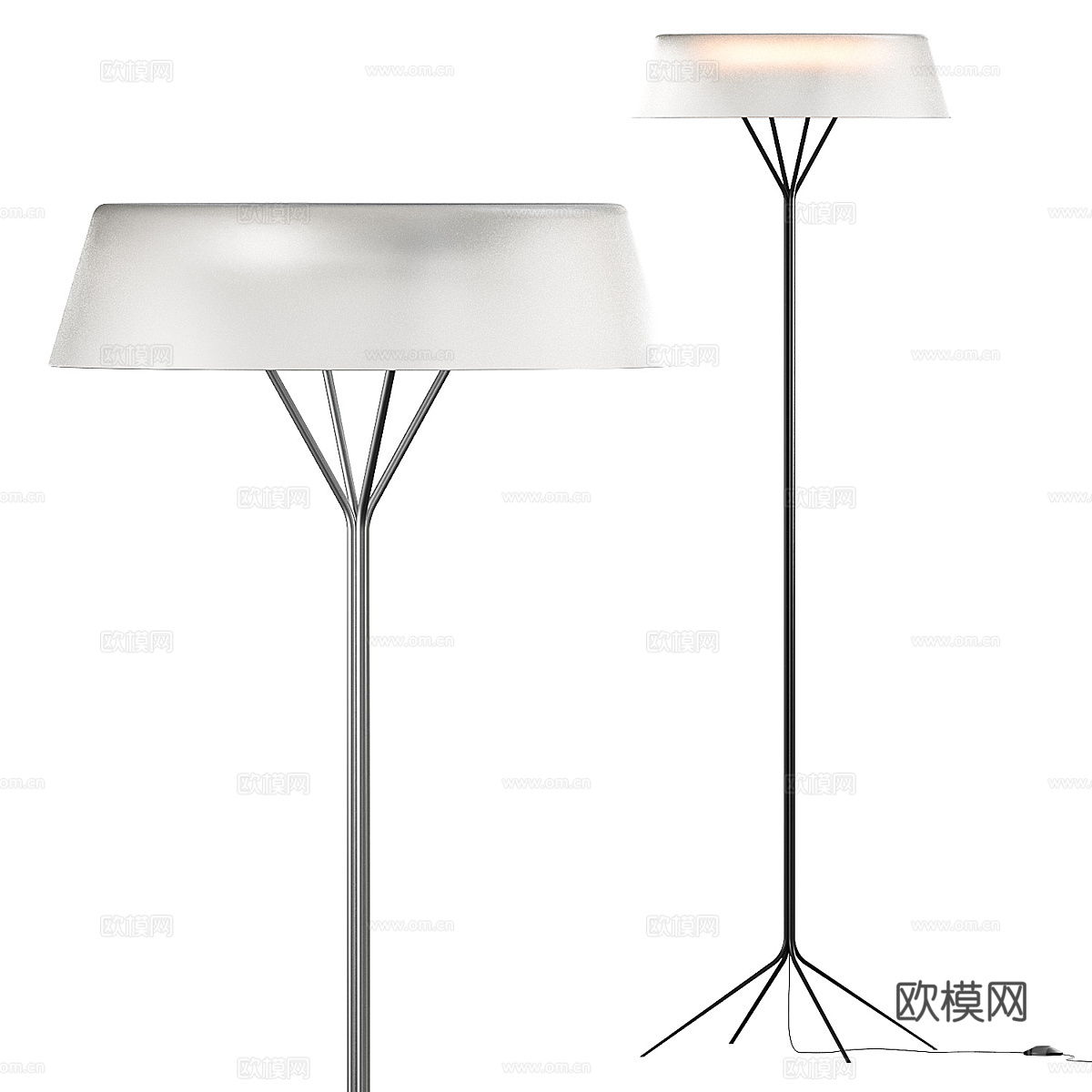 现代意式极简 Vibia Lily 落地灯3d模型