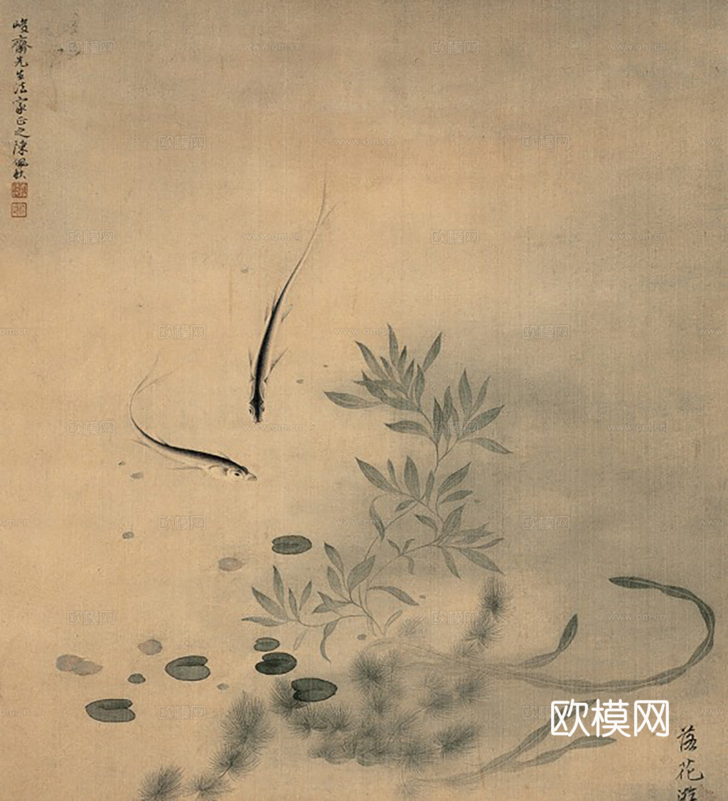中式水墨画字画