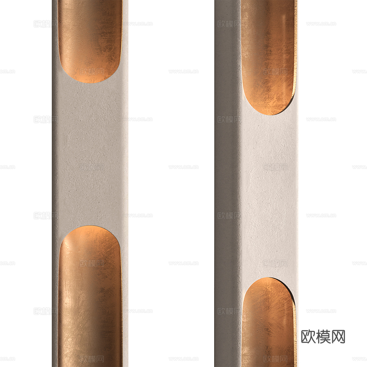 新中式轻奢手工陶瓷壁灯3d模型