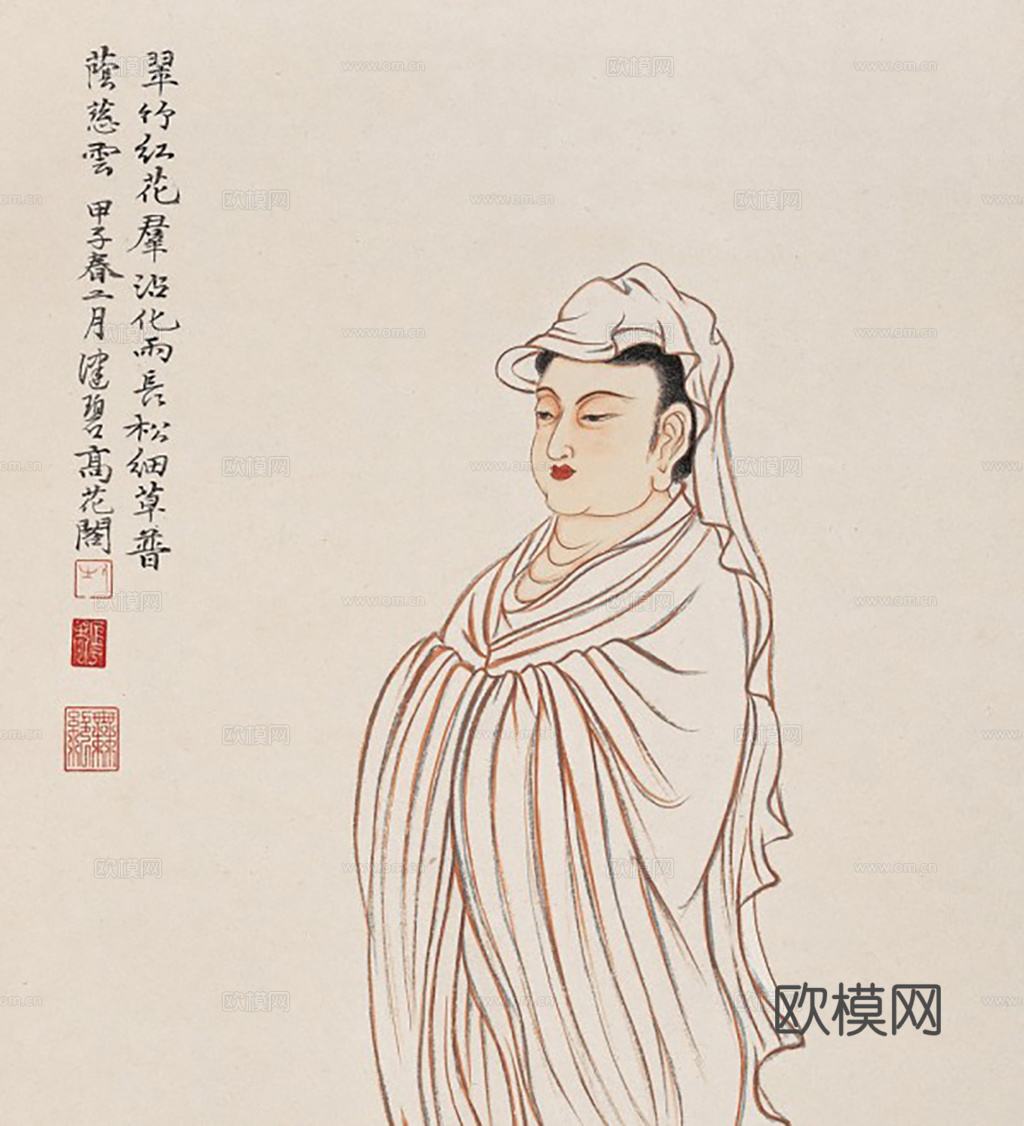 中式水墨画挂画