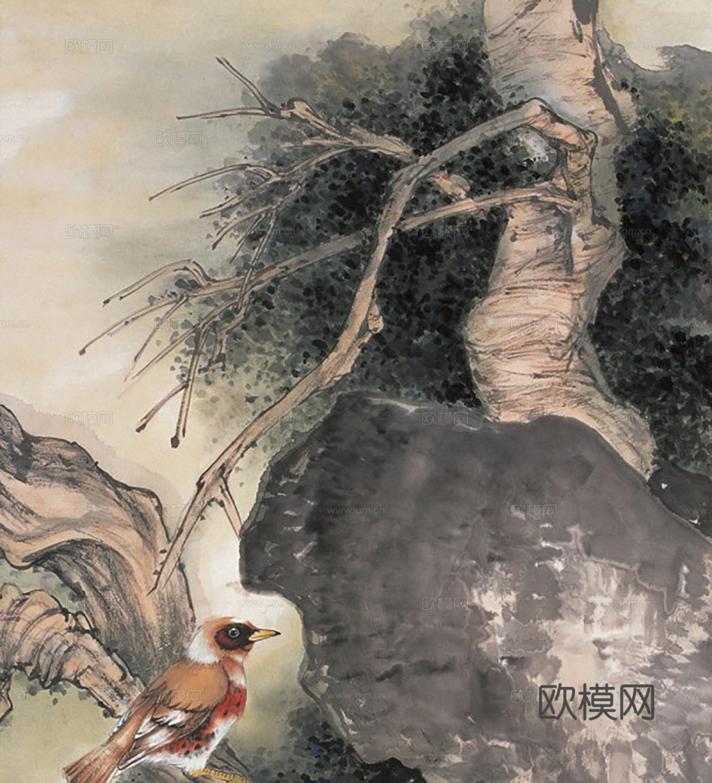 中式水墨画挂画