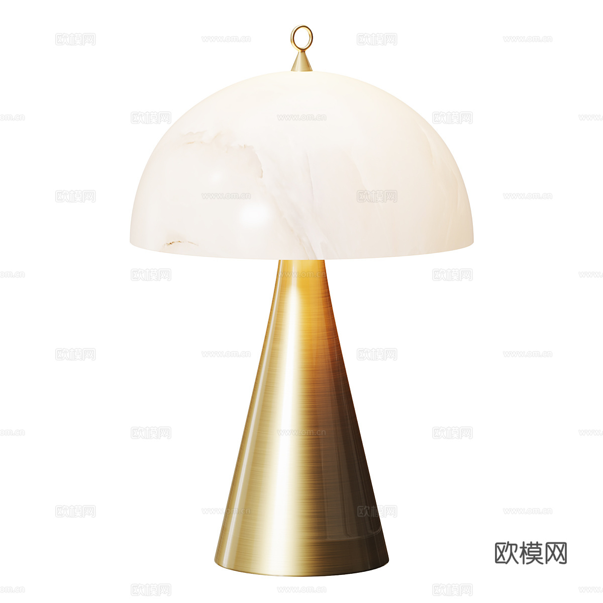 新中式轻奢装饰台灯3d模型