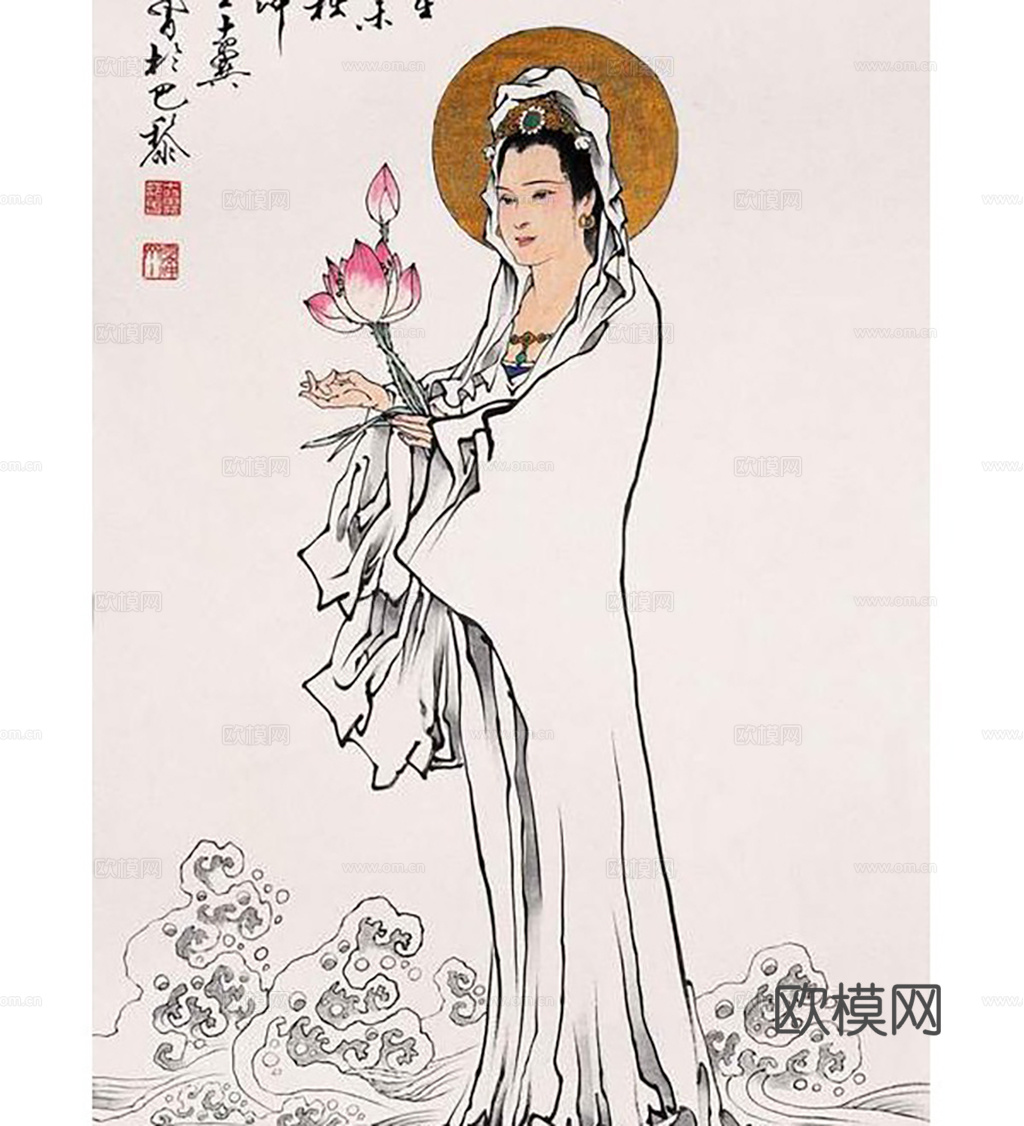 中式水墨画字画