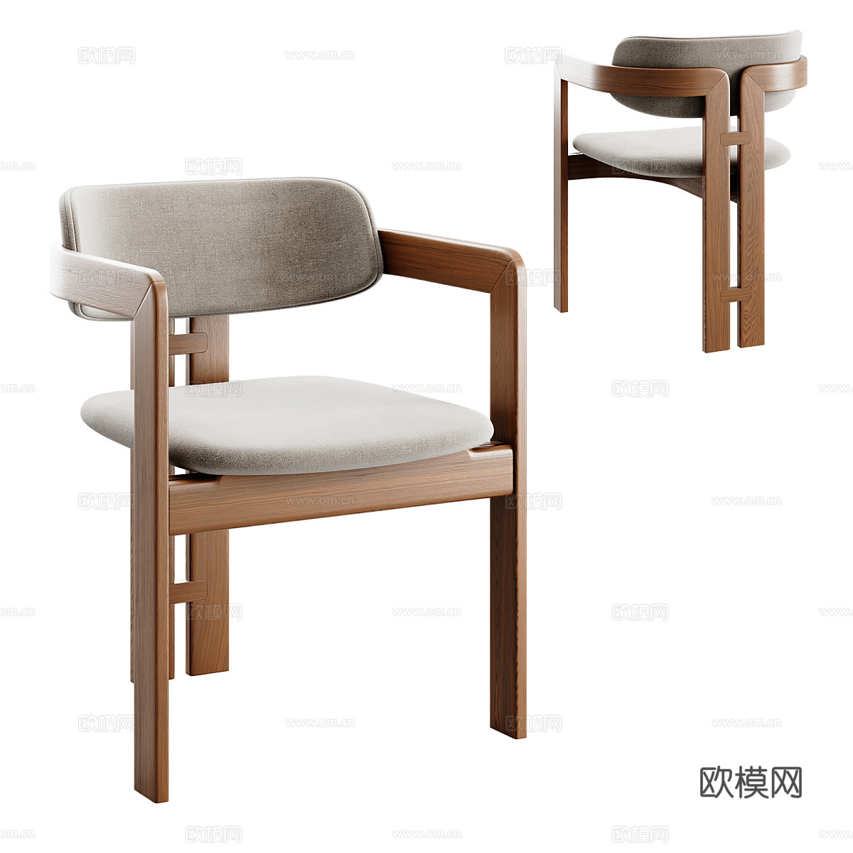 现代单椅 餐椅3d模型