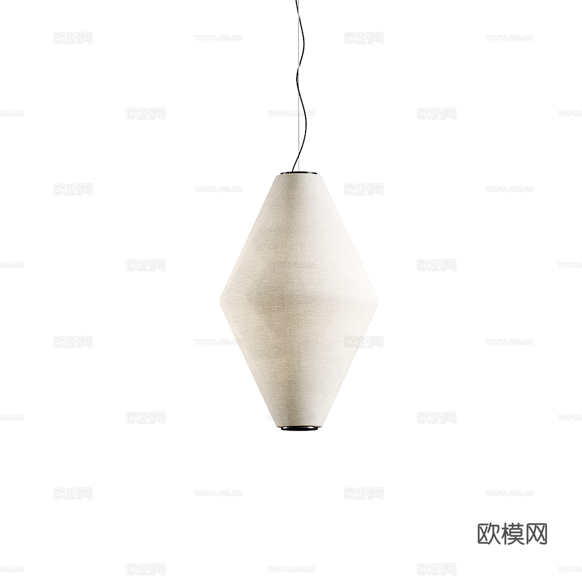新中式侘寂 De Padova 氦气吊灯3d模型