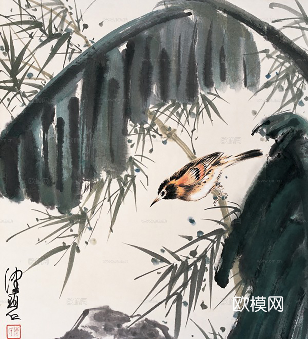 中式水墨画字画