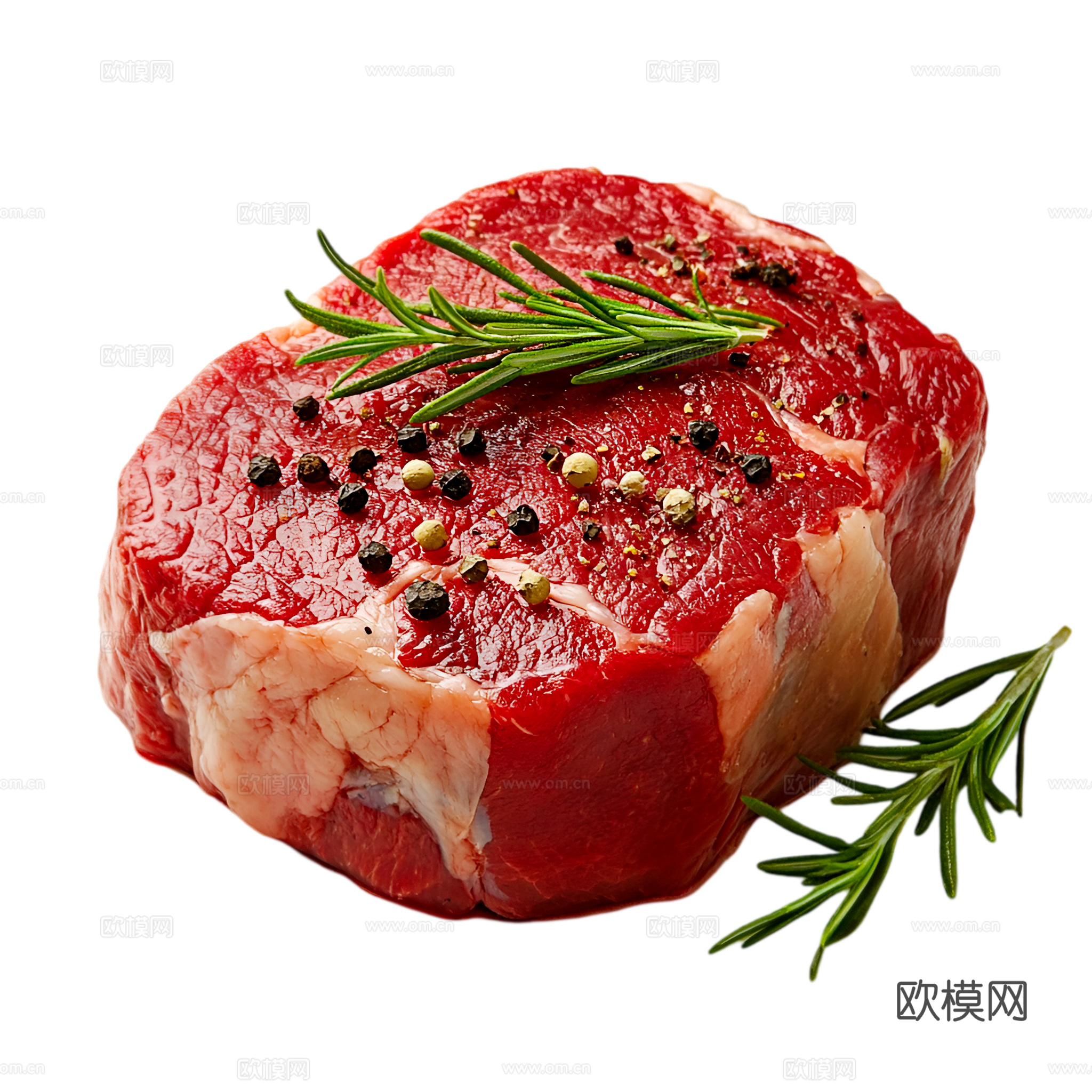 免抠牛排  套餐 切开 熟牛排 生牛排  带骨牛排