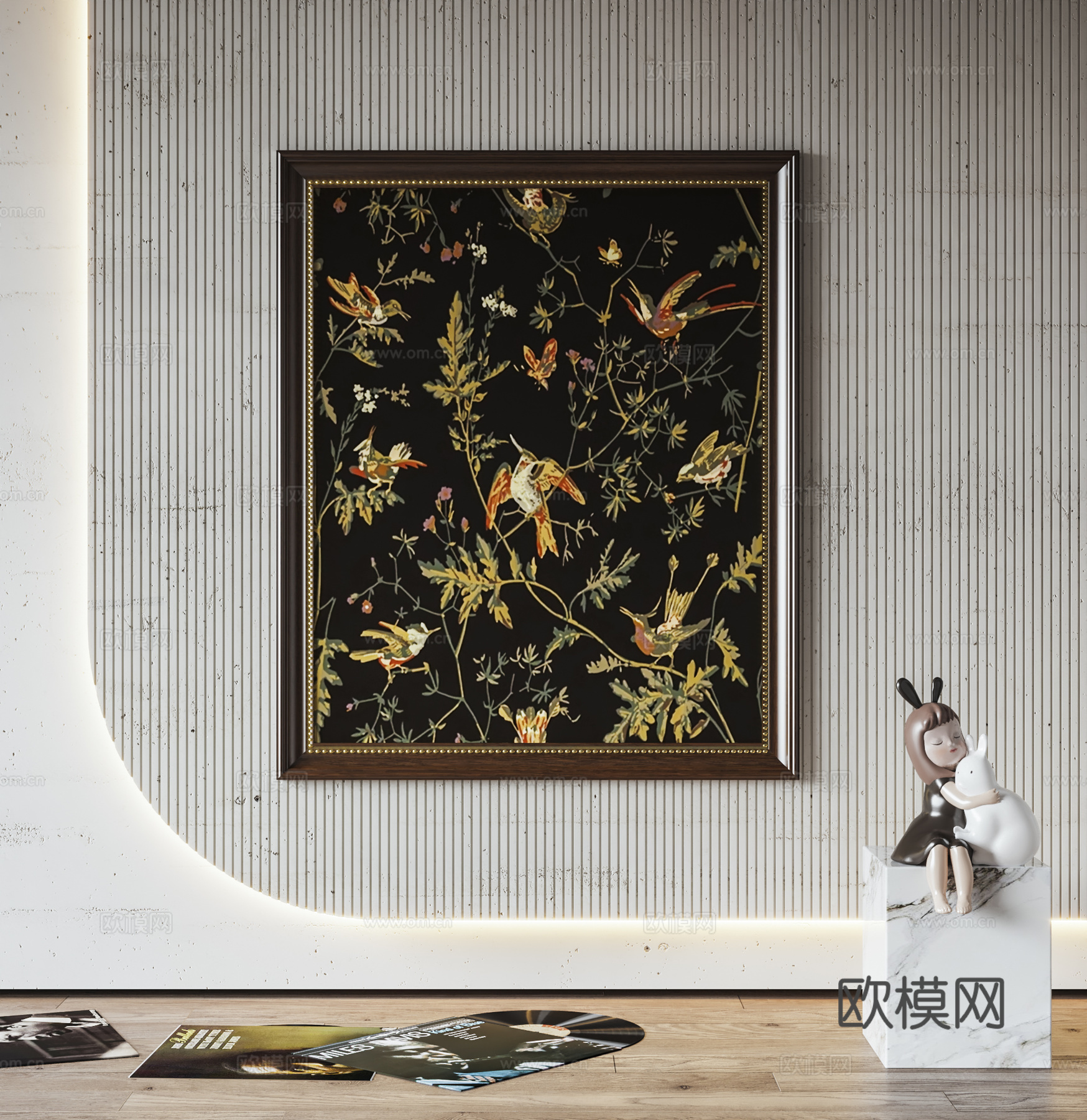 中古挂画3d模型