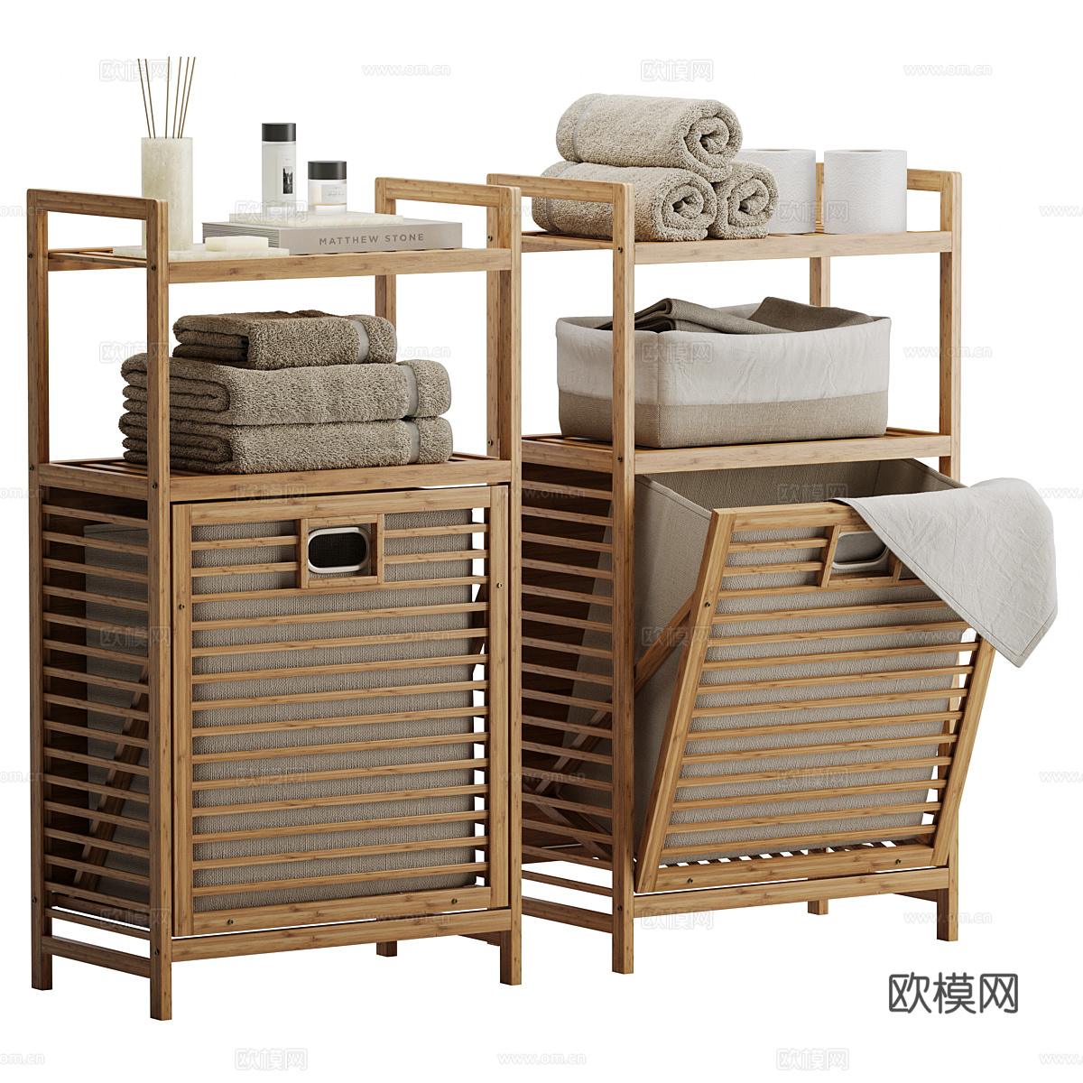 浴室洗护用品套装3d模型
