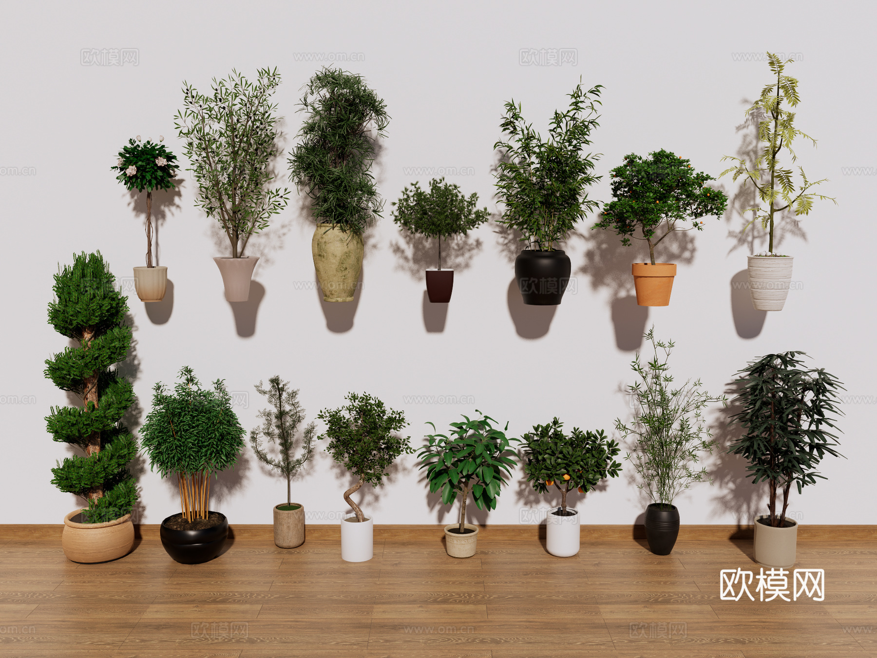 盆栽 盆景 绿植摆件 装饰摆件su模型