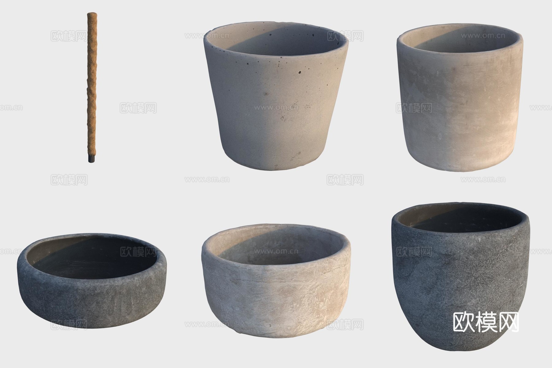 古代陶罐陶艺茶具3d模型