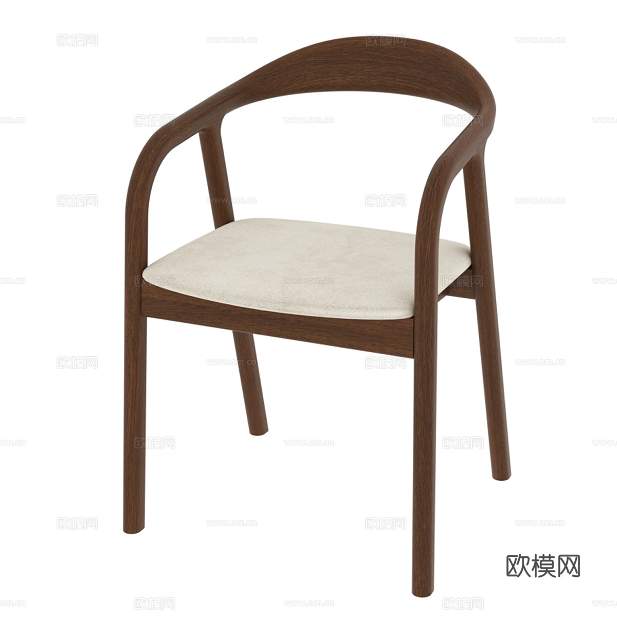 北欧简约单人椅子 椅子  简约椅子 休闲椅子 凳子3d模型