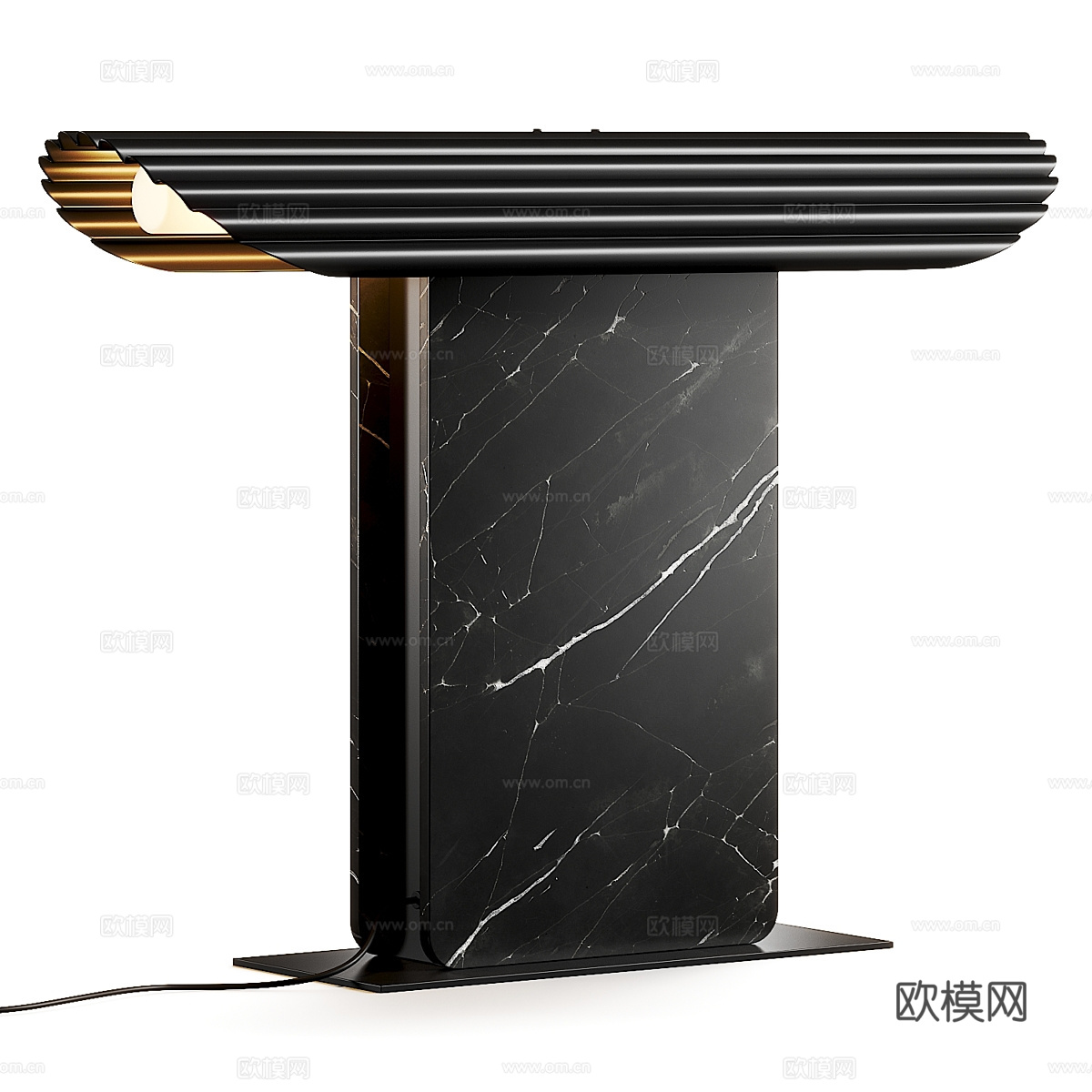 现代意式轻奢大理石台灯3d模型