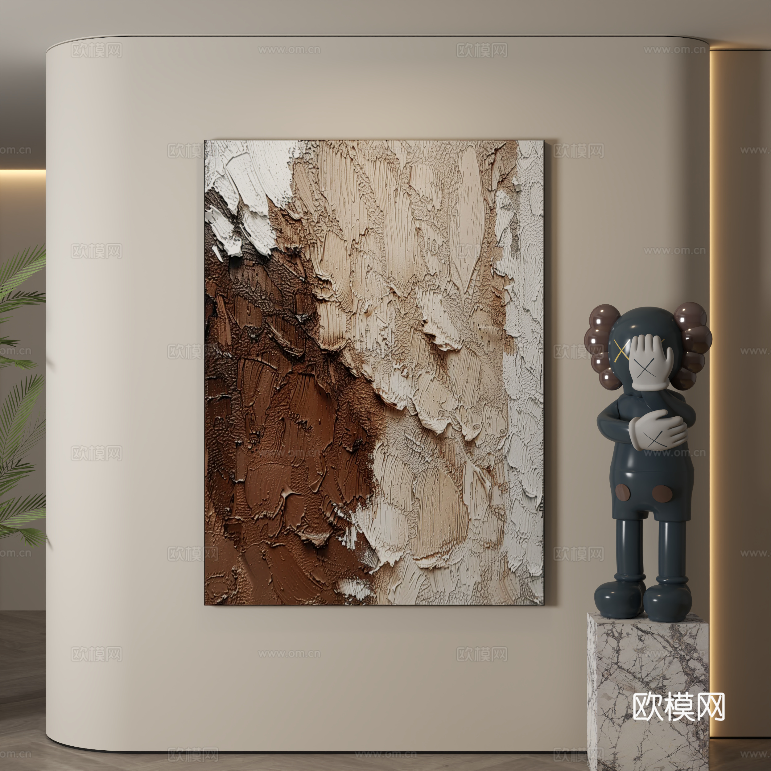 现代装饰画 装饰画 现代挂画 挂画 简约挂画3d模型