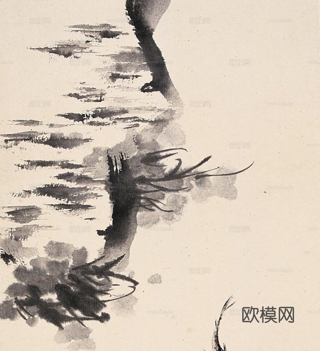 中式水墨画字画