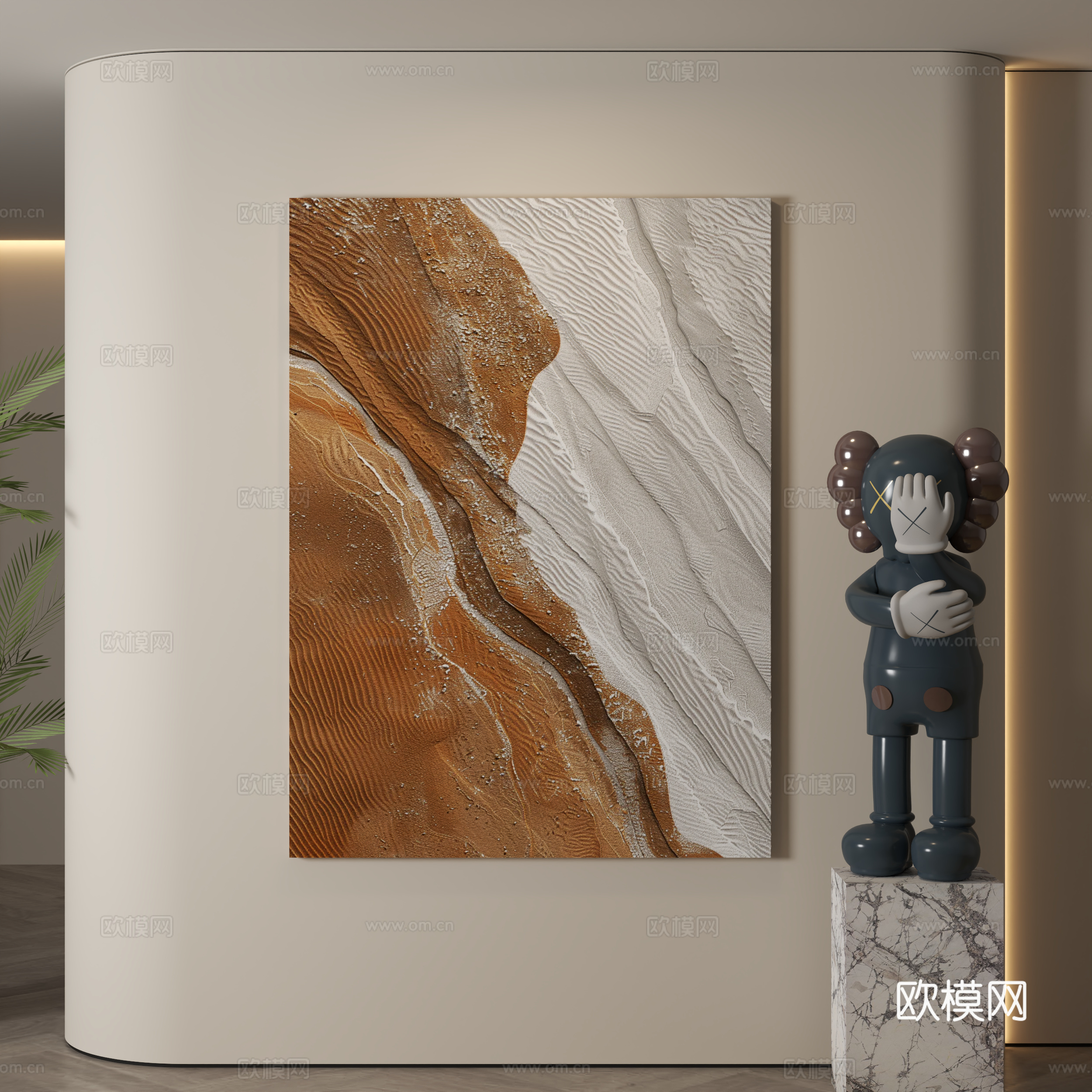 现代装饰画 装饰画 现代挂画 挂画 简约挂画3d模型