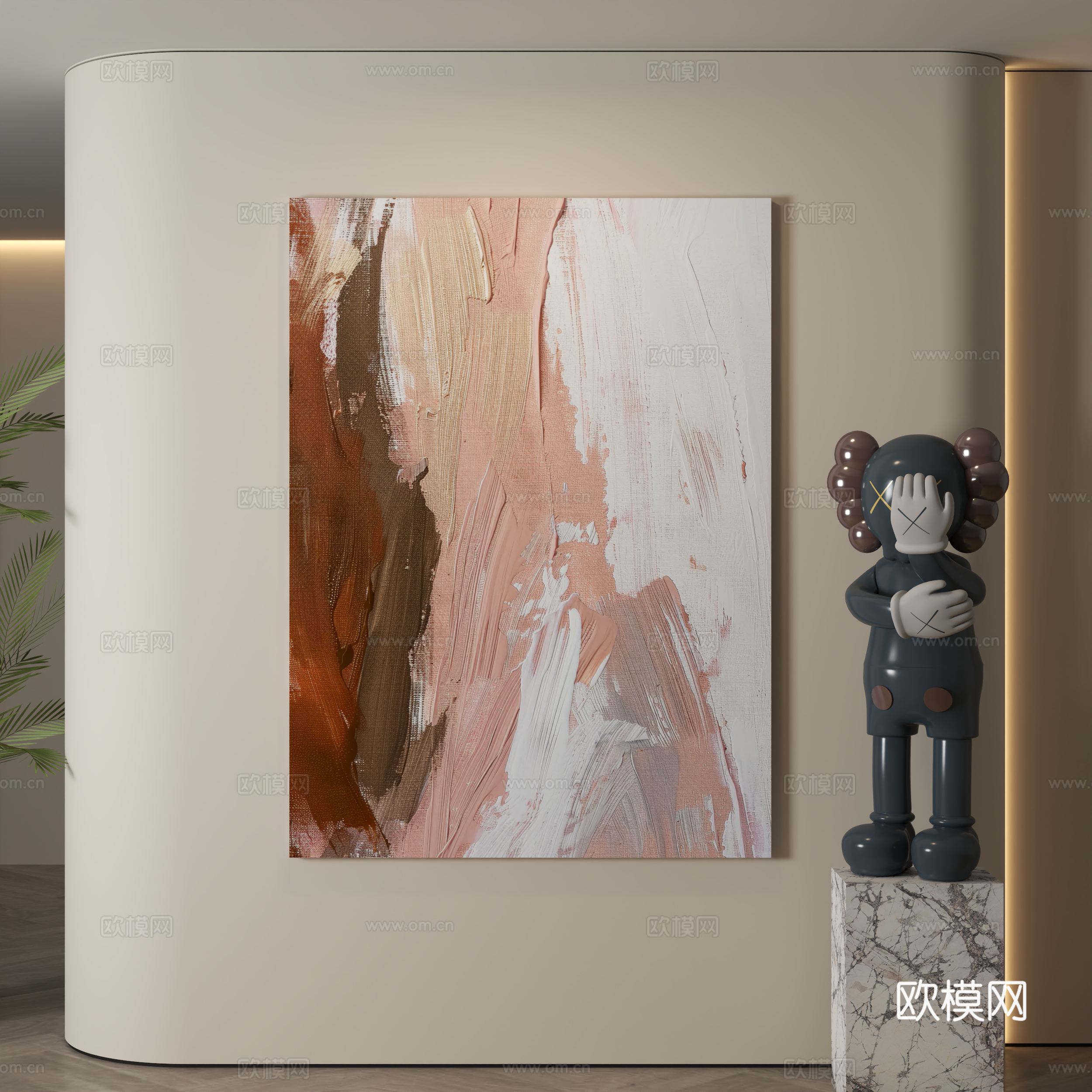 现代装饰画 装饰画 现代挂画 挂画 简约挂画3d模型