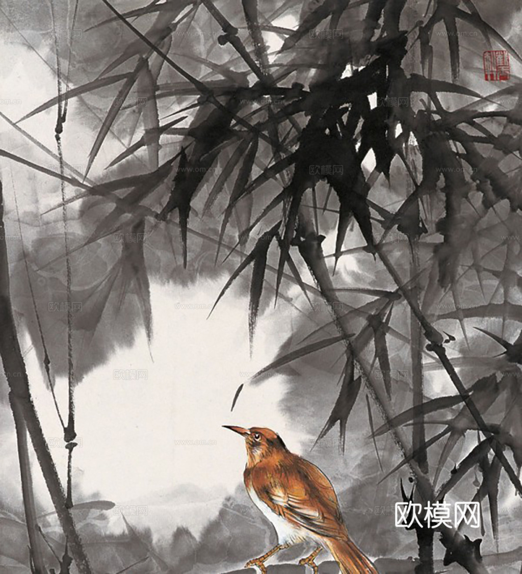 中式水墨画挂画