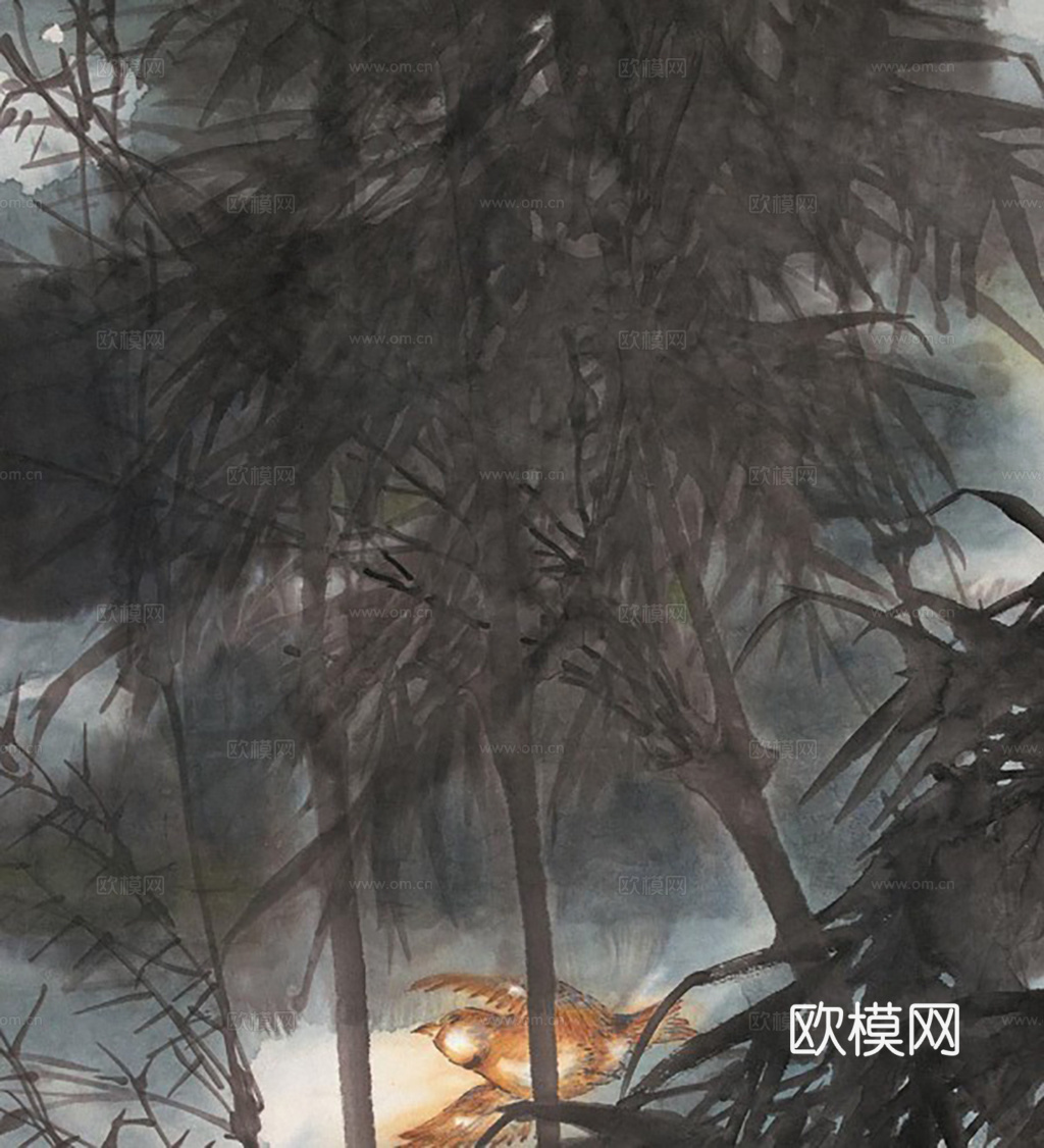 中式水墨画挂画