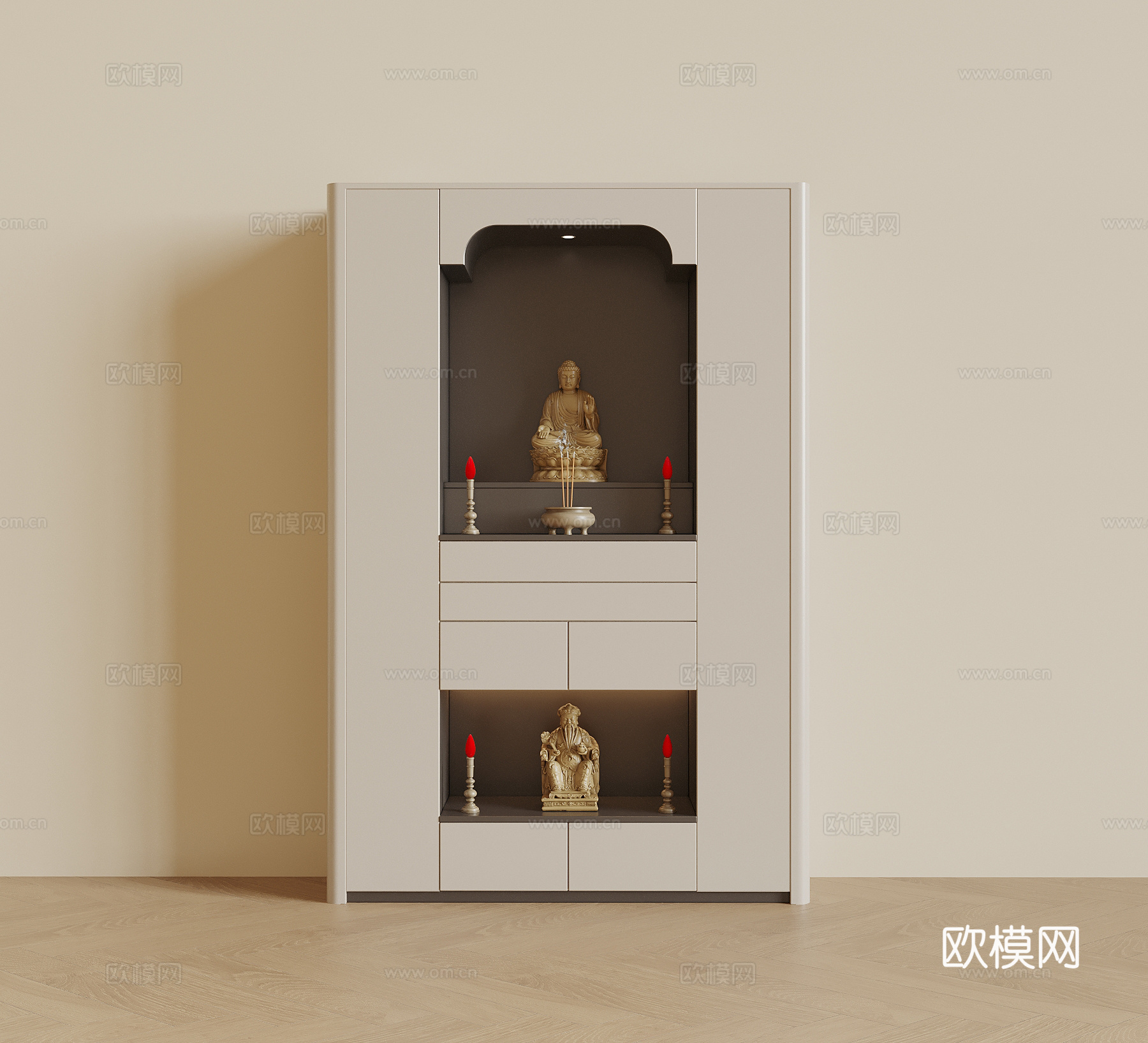 现代佛龛柜 佛龛3d模型