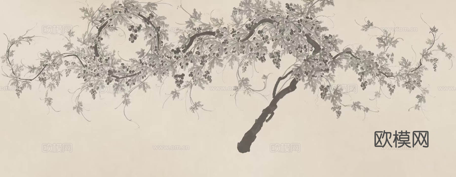 新中式暖色壁纸