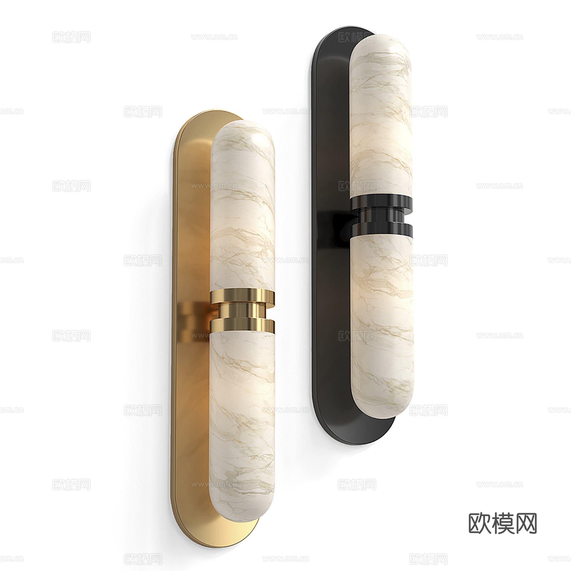 现代轻奢壁灯su模型