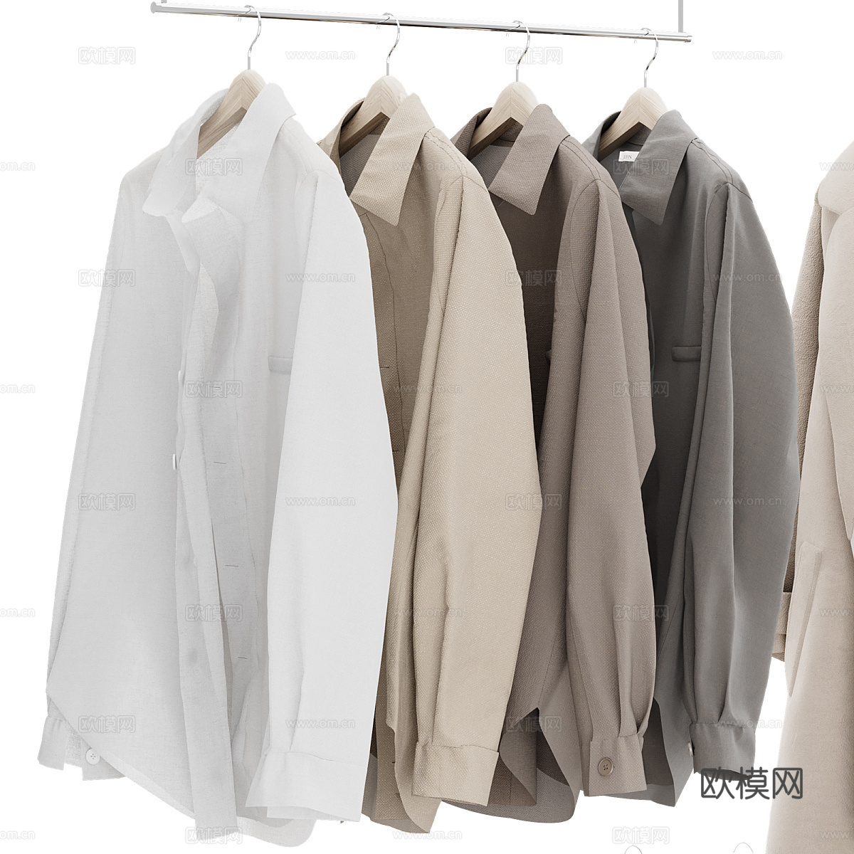 现代服饰鞋帽3d模型