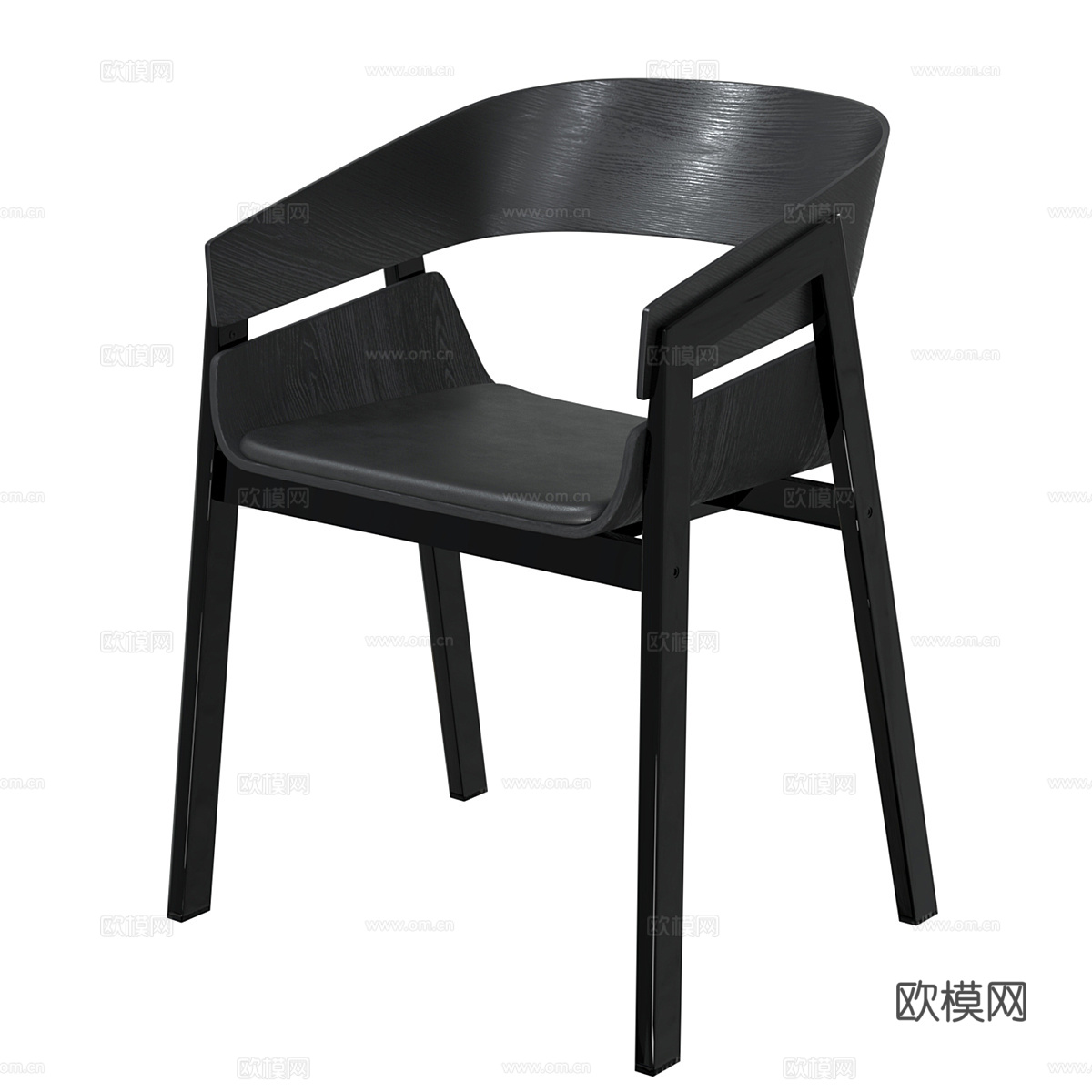 北欧简约单人椅子 椅子 简约单人椅子  休闲椅子 凳子3d模型