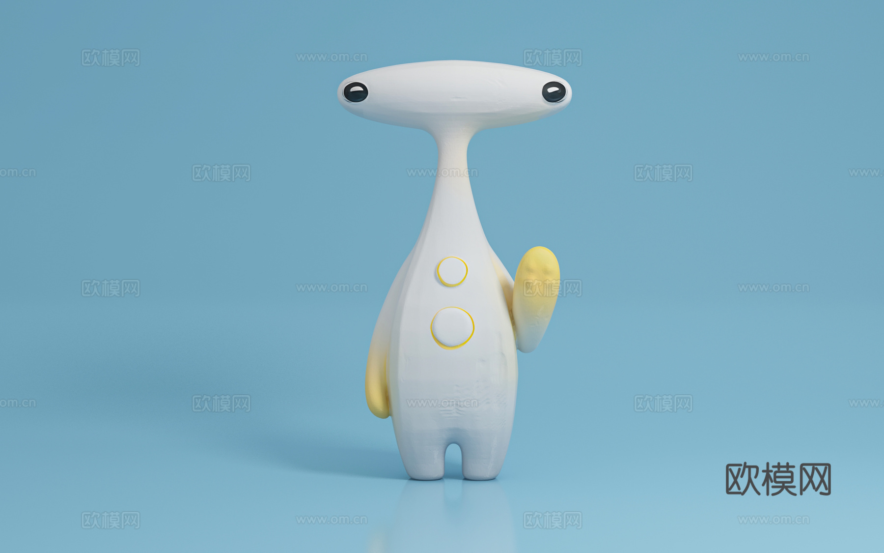 异形 外星人 卡通形象 卡通 雕塑 摆件 打卡 合影 美陈3d模型