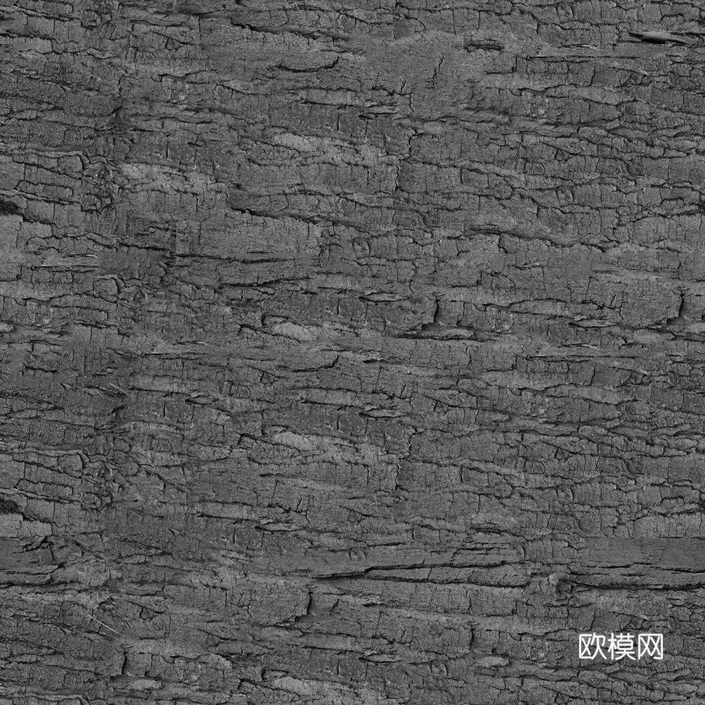 黑白凹凸树皮纹理