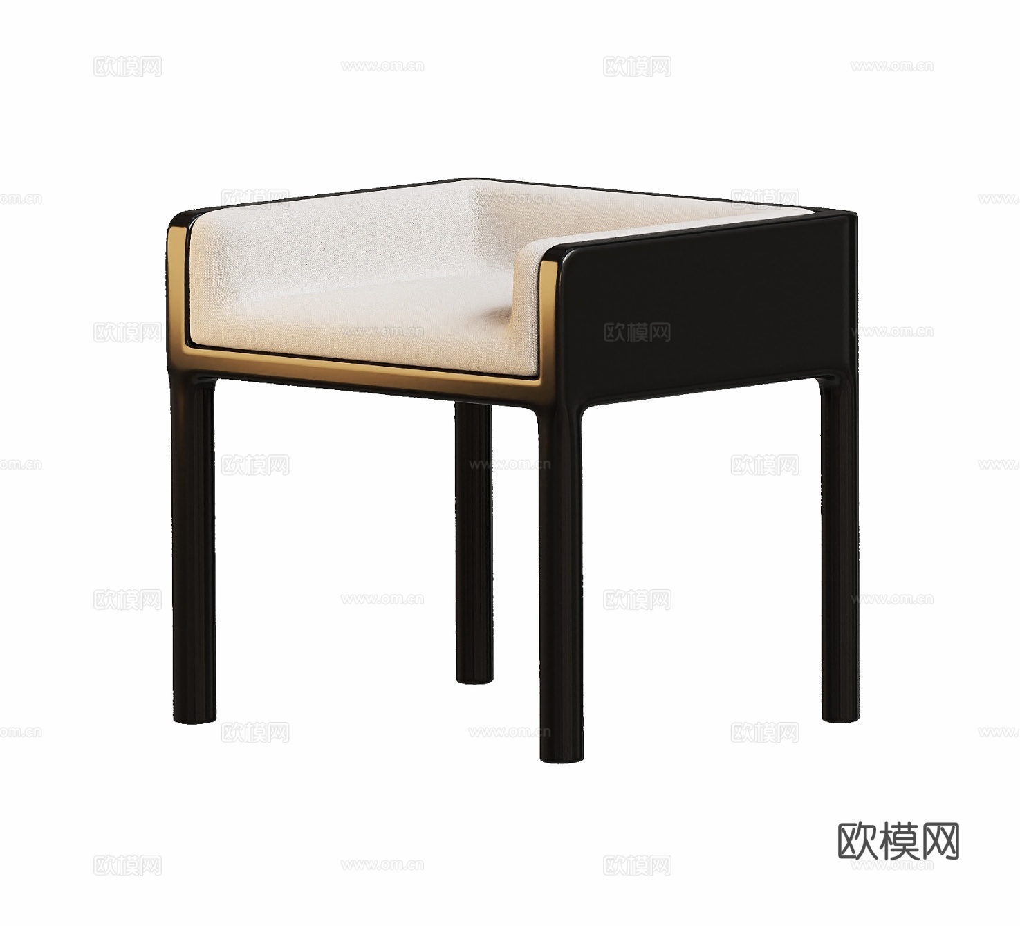 现代极简椅子凳子组合su模型