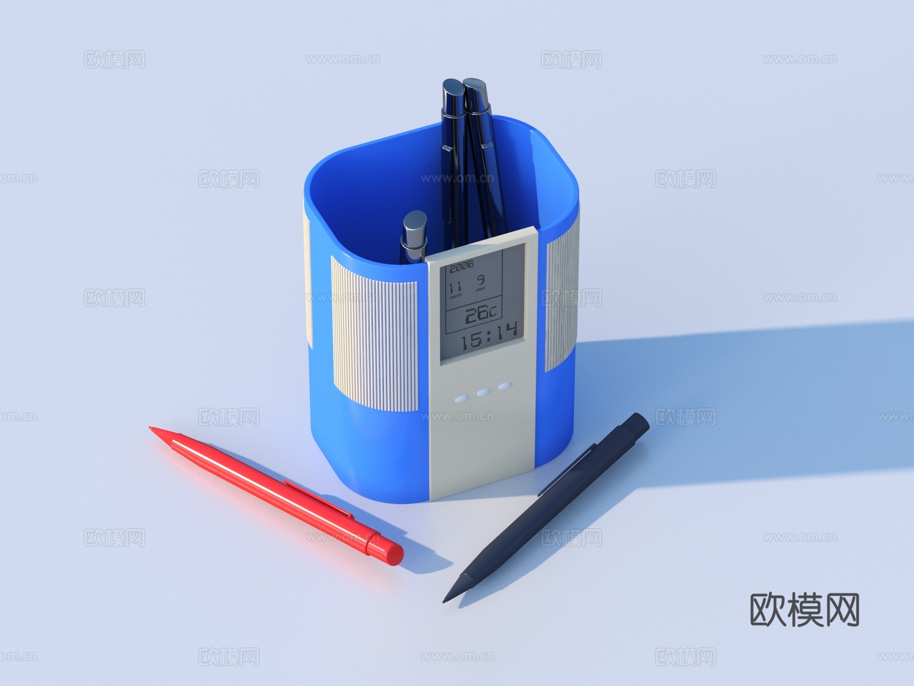 笔 笔筒 文具 小品3d模型