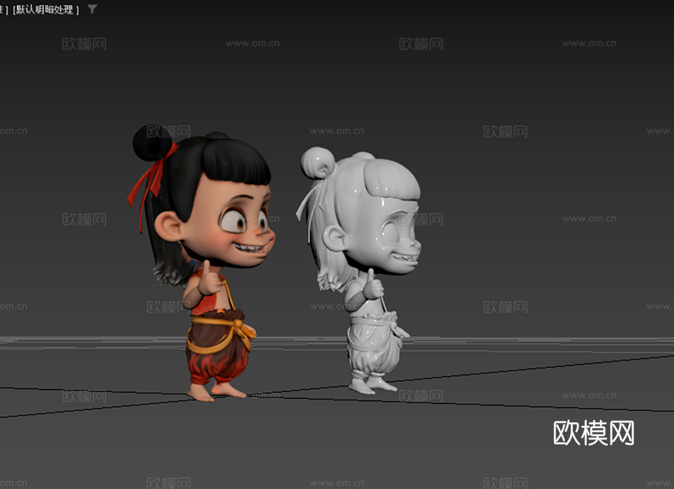 Q版哪吒打印3d模型