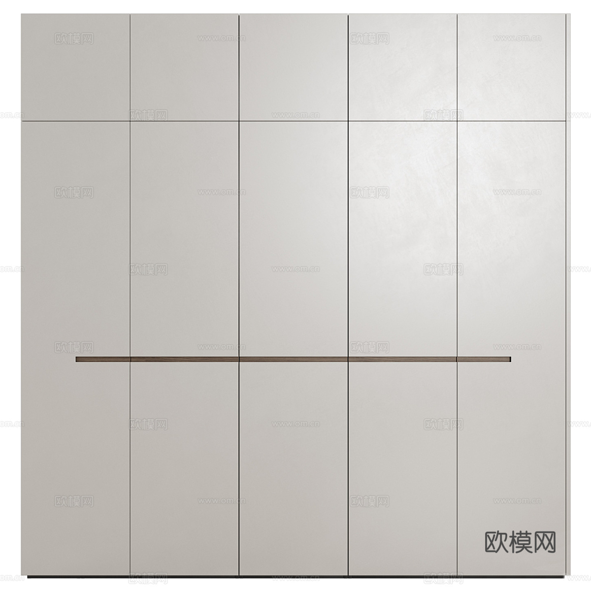 现代极简衣柜3d模型