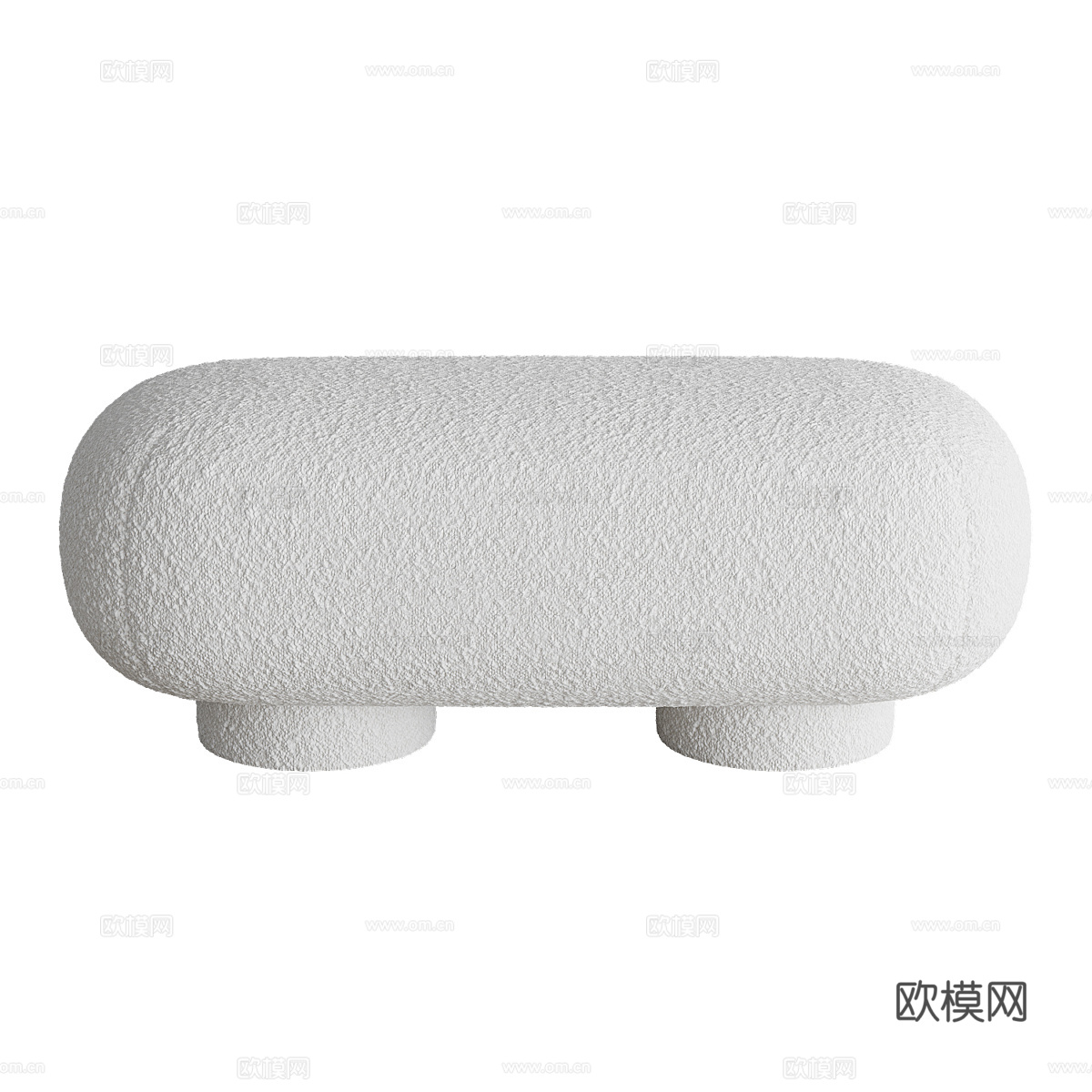 现代奶油风 Koto 长凳3d模型