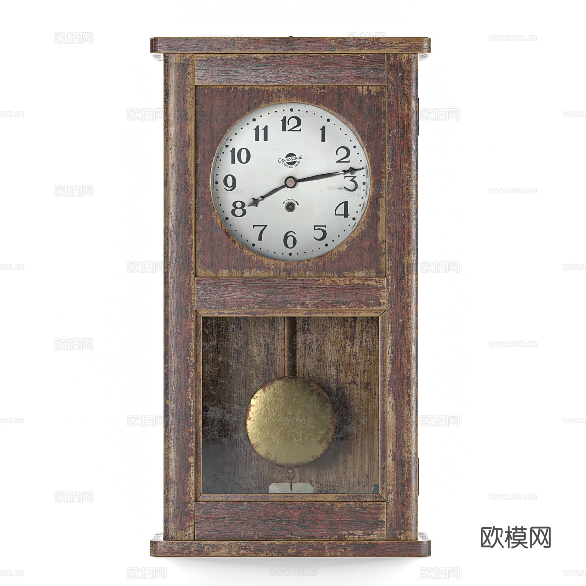 美式复古  Oryol 挂钟3d模型