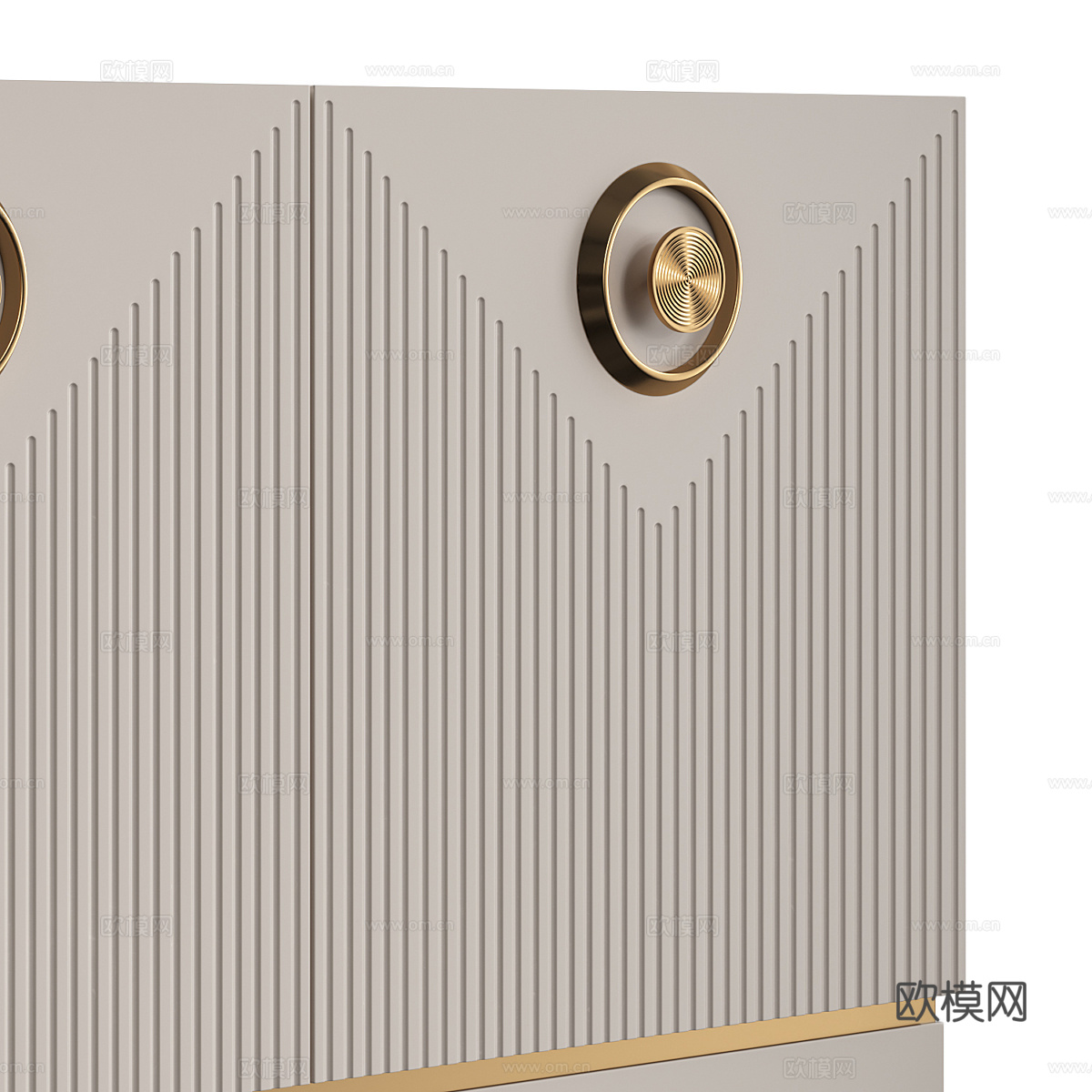 新中式轻奢 Capri Courage 电视柜3d模型