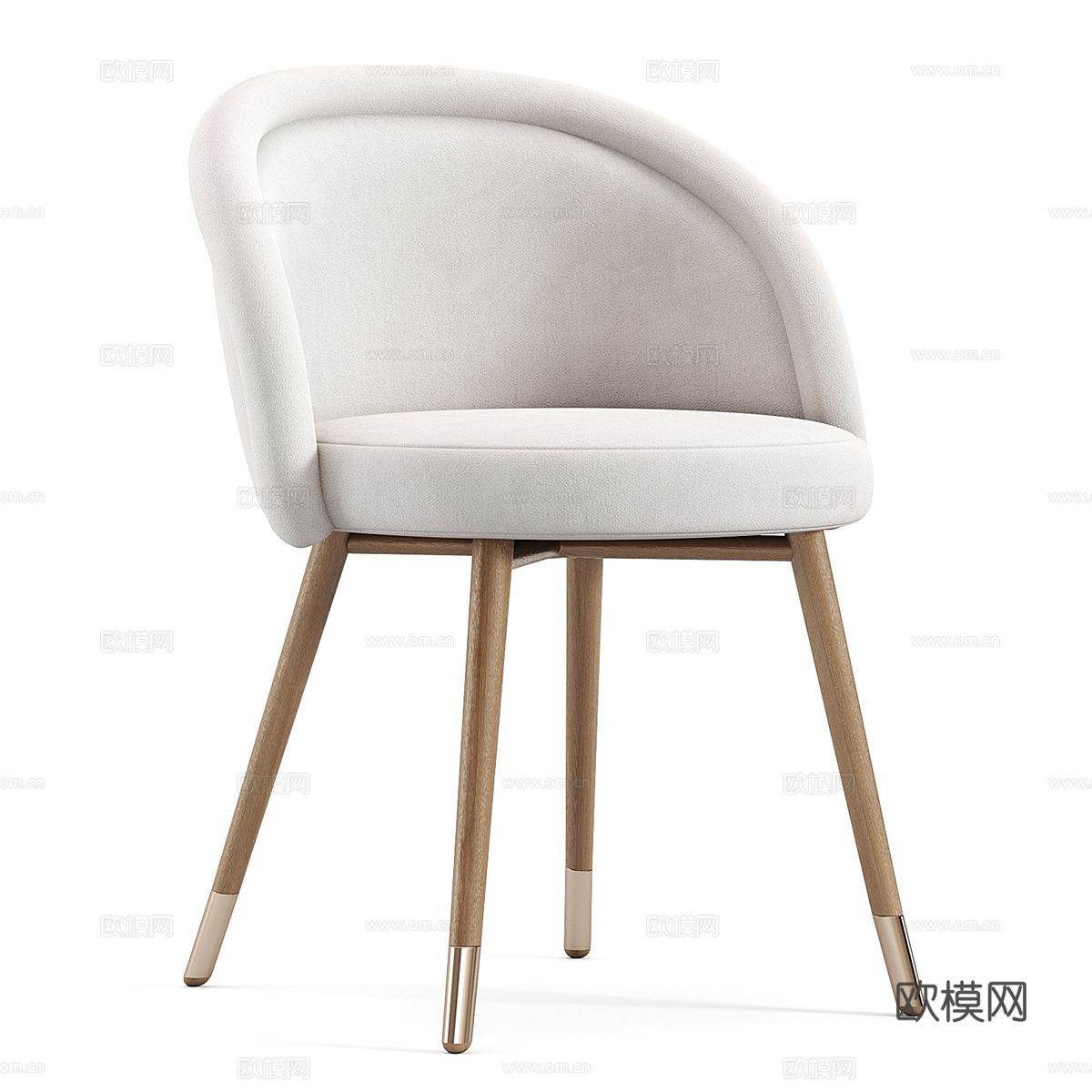 新中式轻奢 Chloe 餐椅3d模型