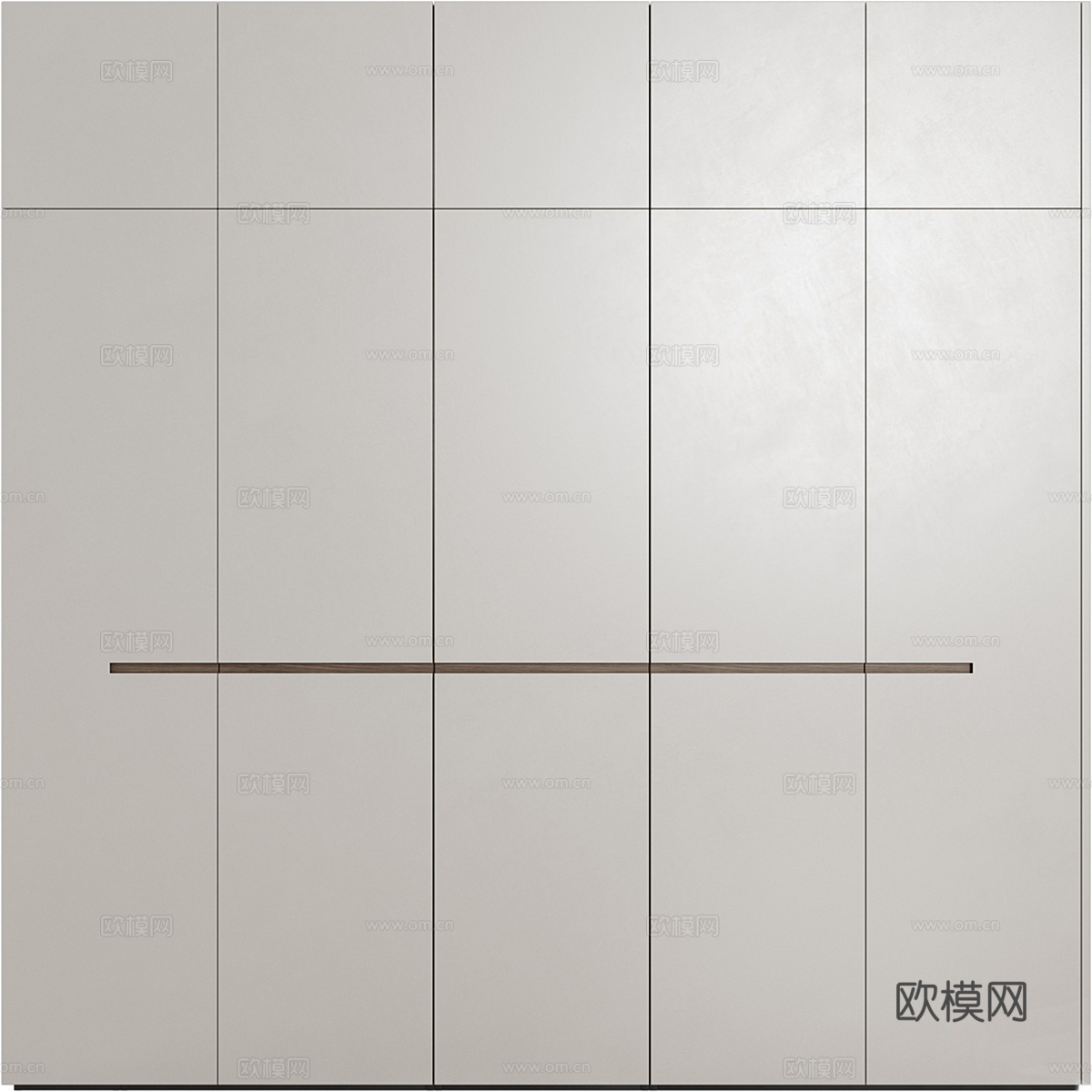 现代极简衣柜3d模型