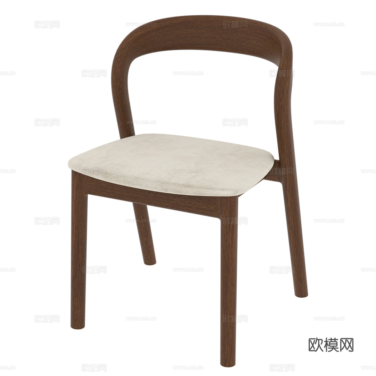 北欧简约单人椅子 椅子 简约椅子 休闲椅子 凳子3d模型
