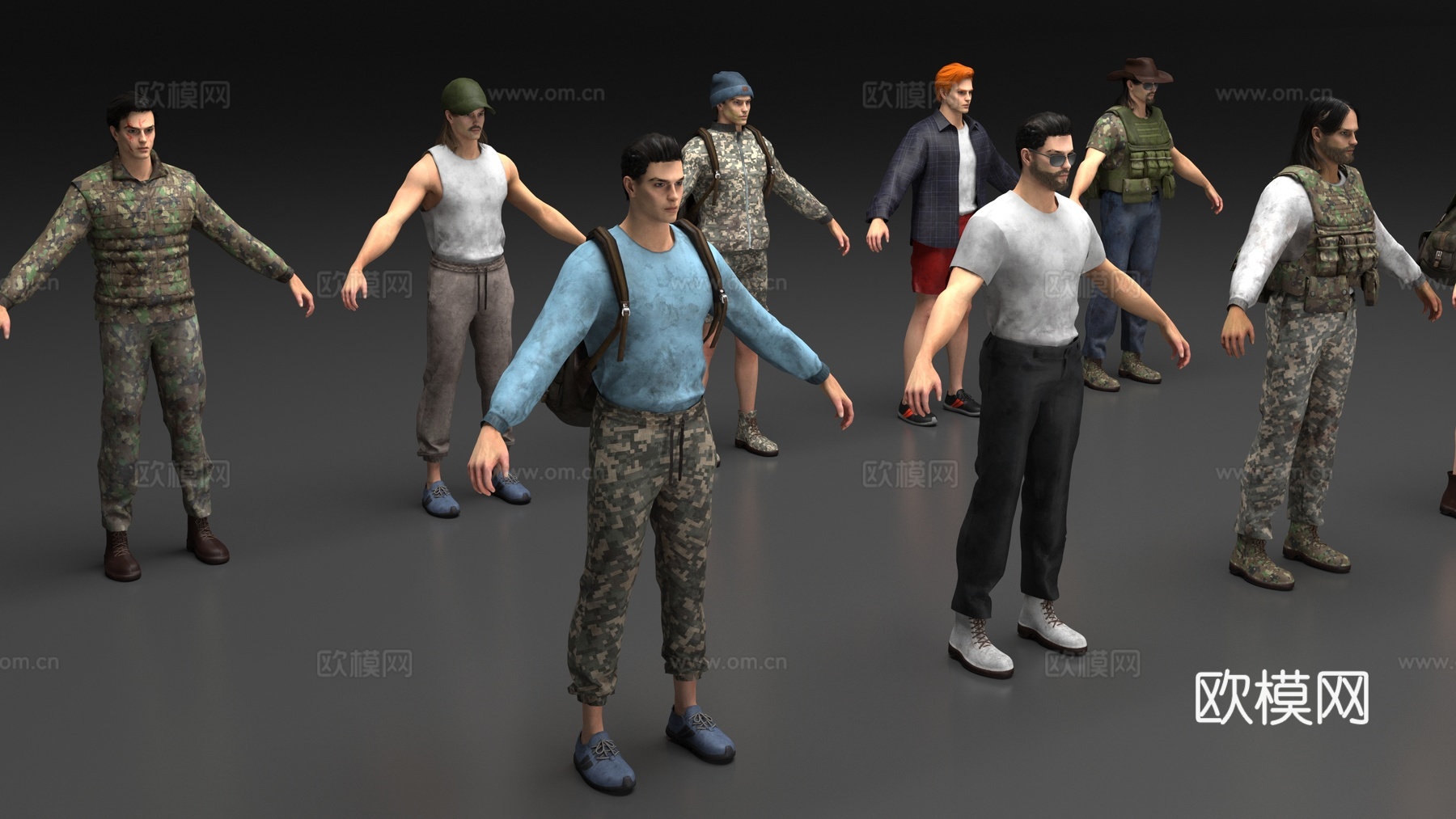 男人服饰3d模型