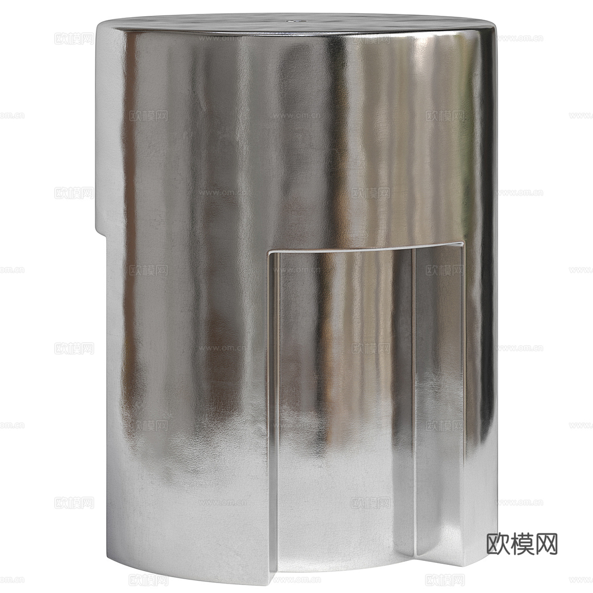 现代 HKliving 炻器边桌 金属边几3d模型