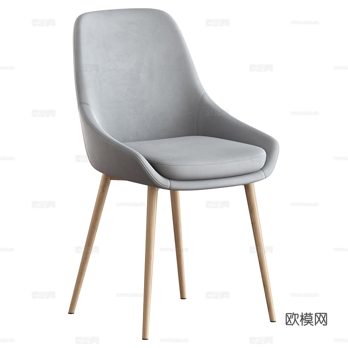 现代北欧餐椅3d模型