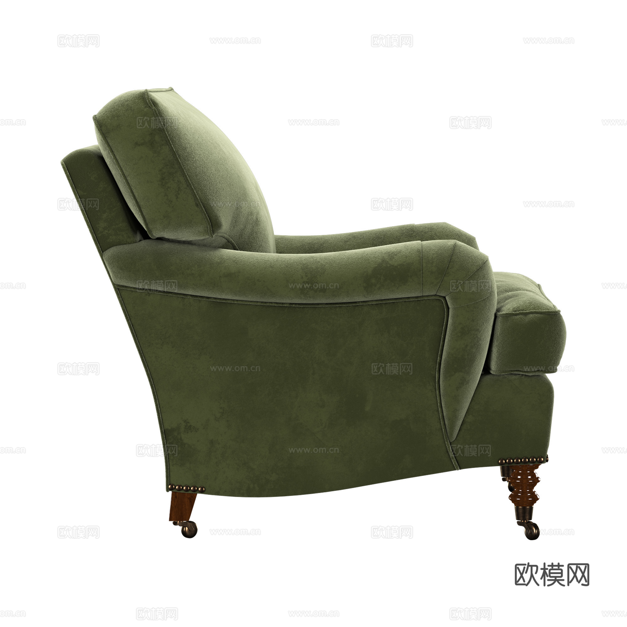美式简约 Signature 沙发椅3d模型
