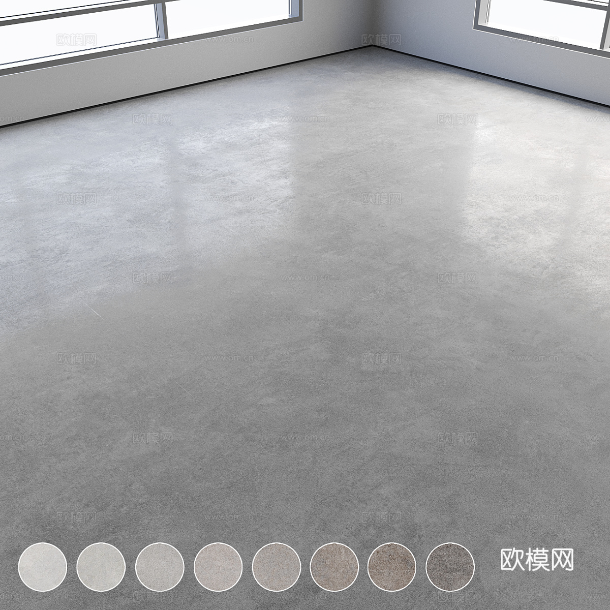 自流平 微水泥3d模型