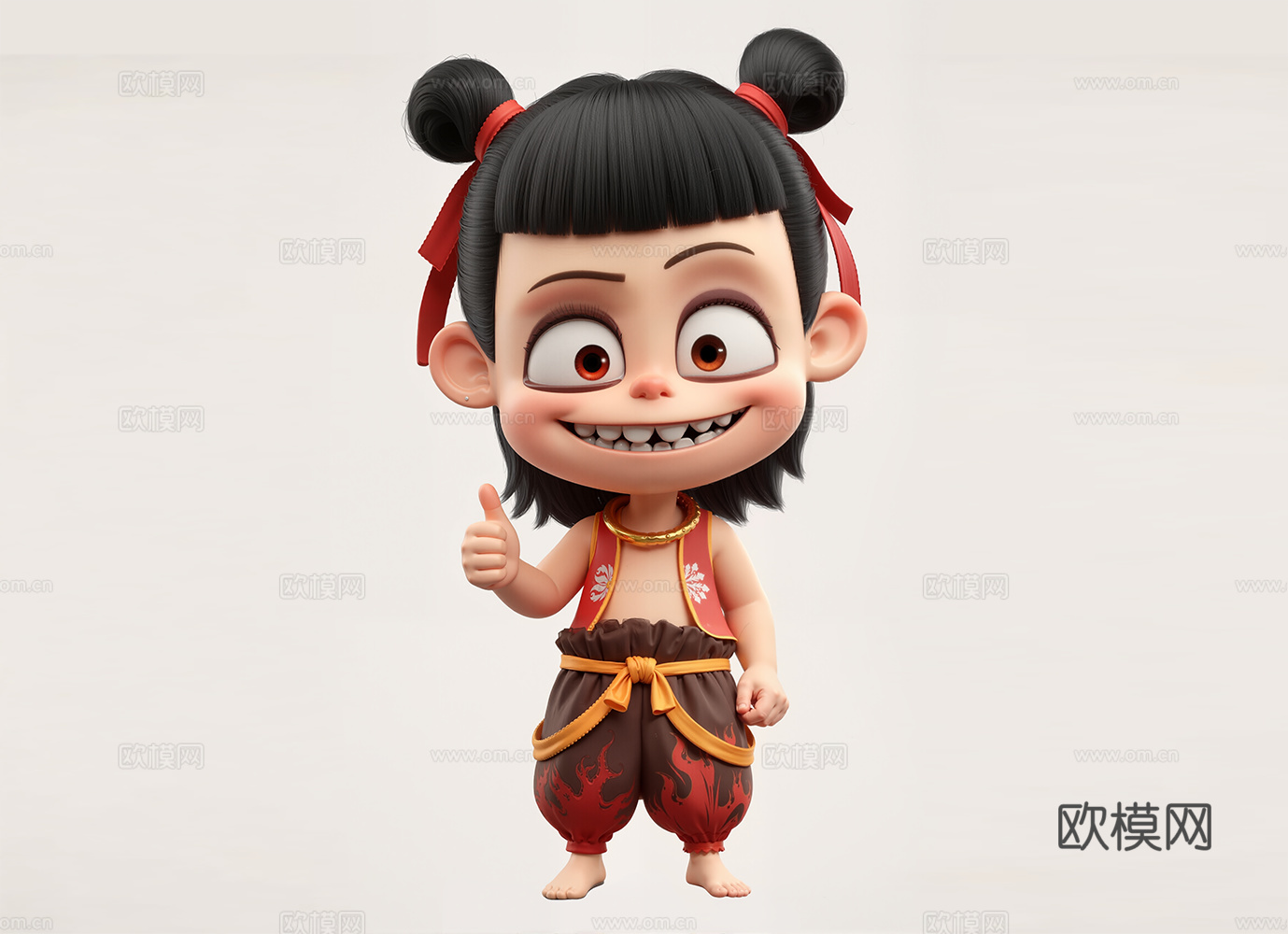 Q版哪吒打印3d模型