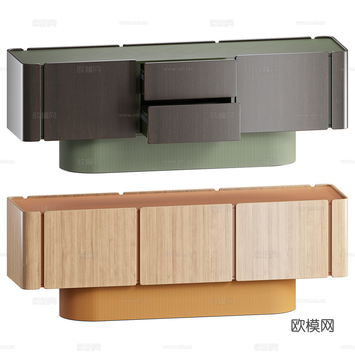 新中式轻奢 Punt Dune 电视柜3d模型