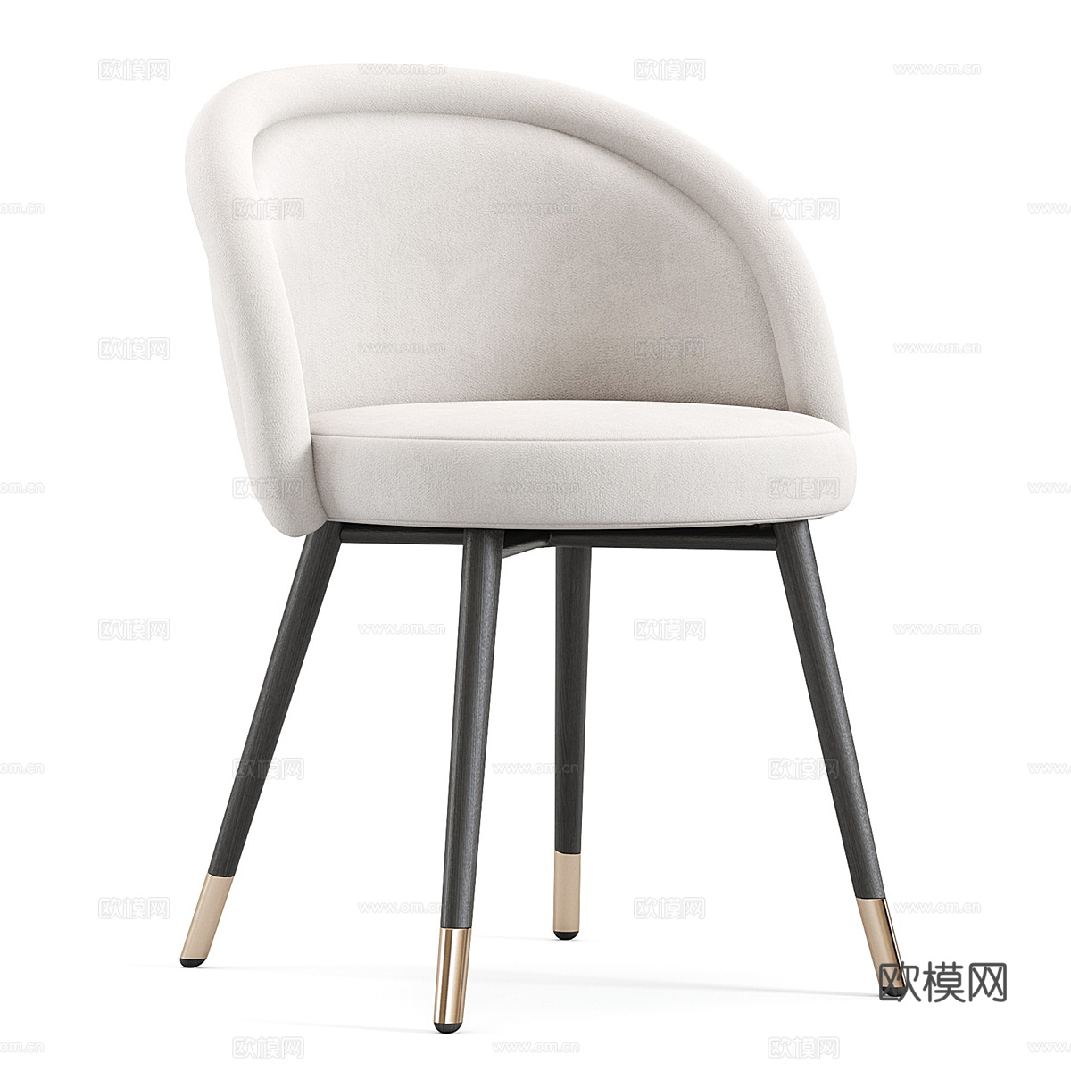 新中式轻奢 Chloe 餐椅3d模型