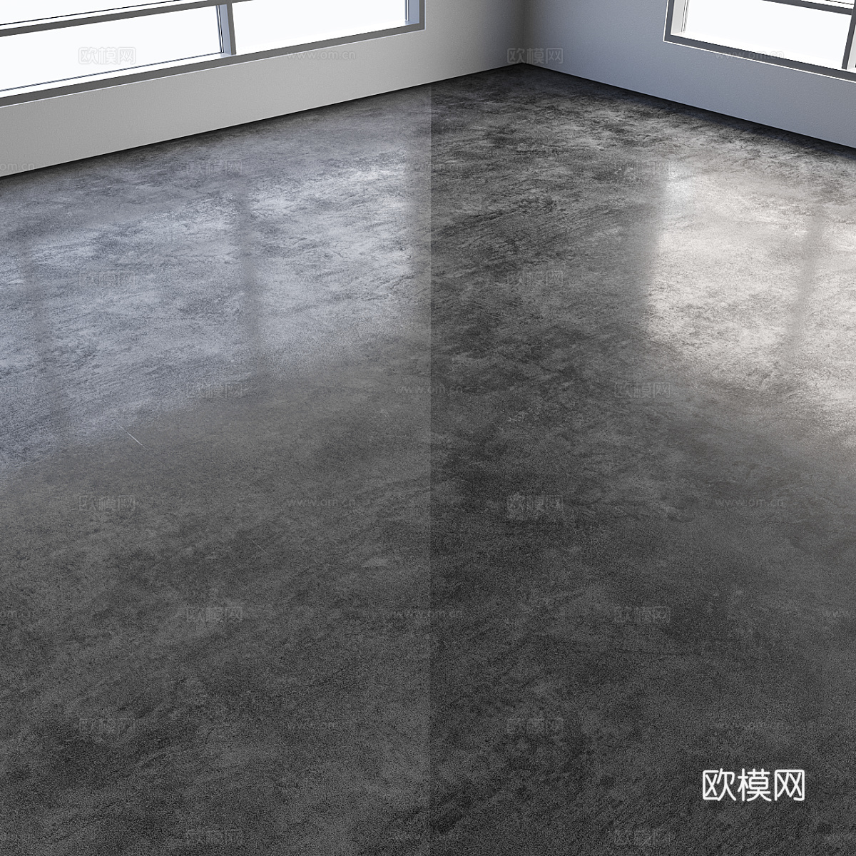 自流平 微水泥3d模型